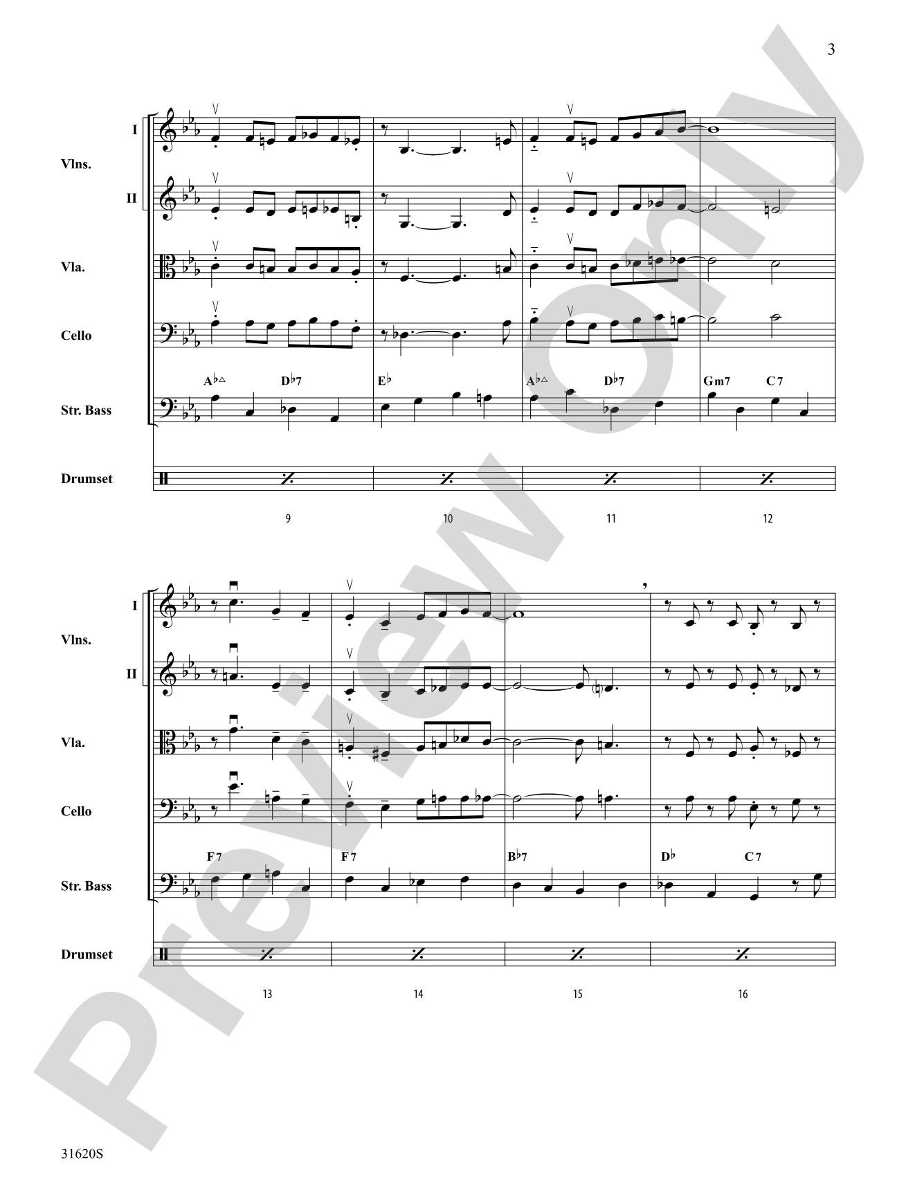 Li'l Darlin': String Orchestra Conductor Score & Parts