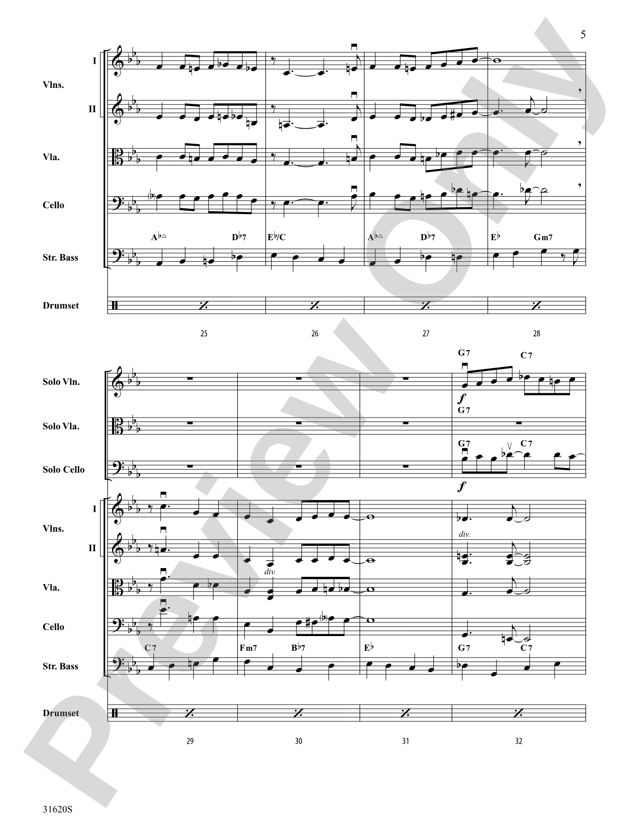 Li'l Darlin': String Orchestra Conductor Score & Parts