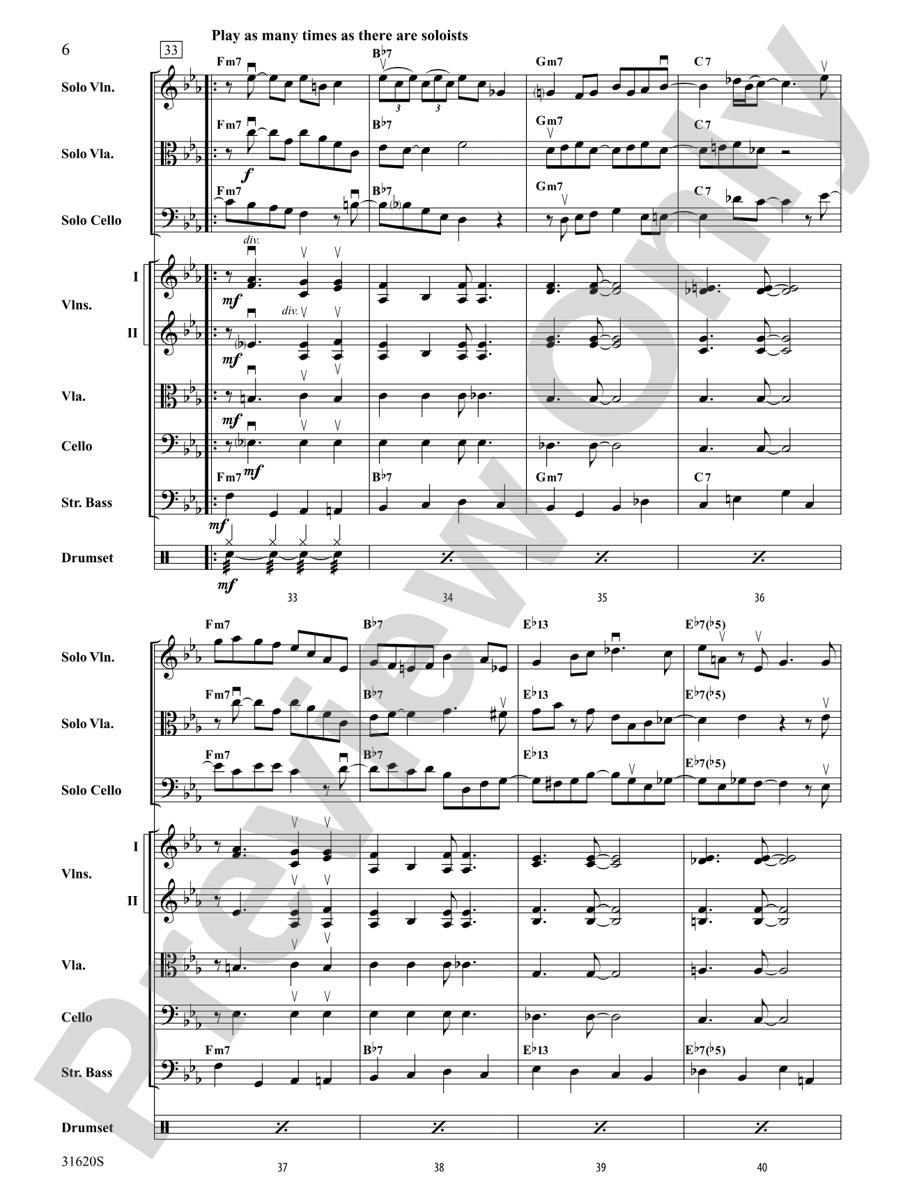 Li'l Darlin': String Orchestra Conductor Score & Parts