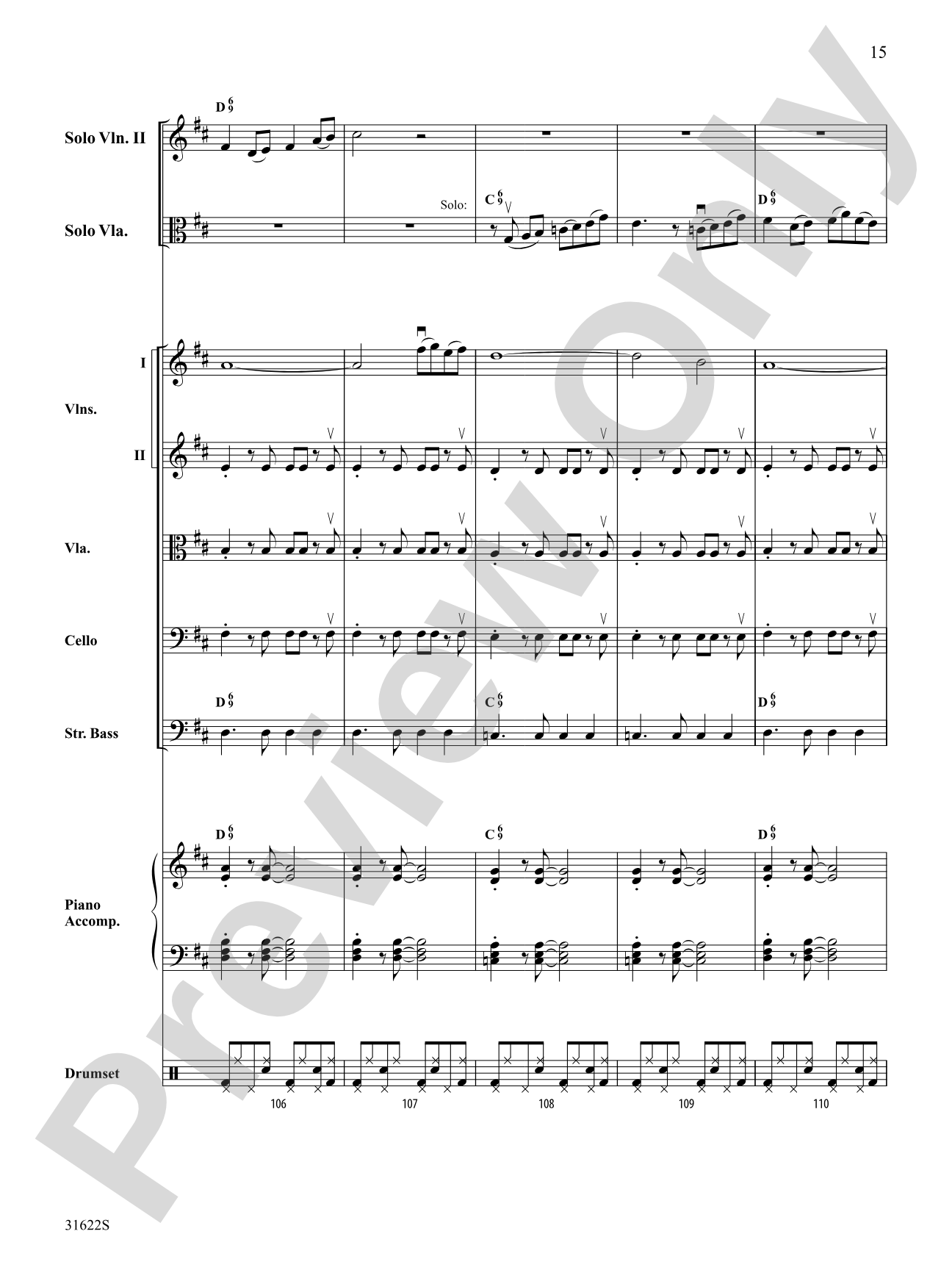 Bossa Azul: String Orchestra Conductor Score & Parts