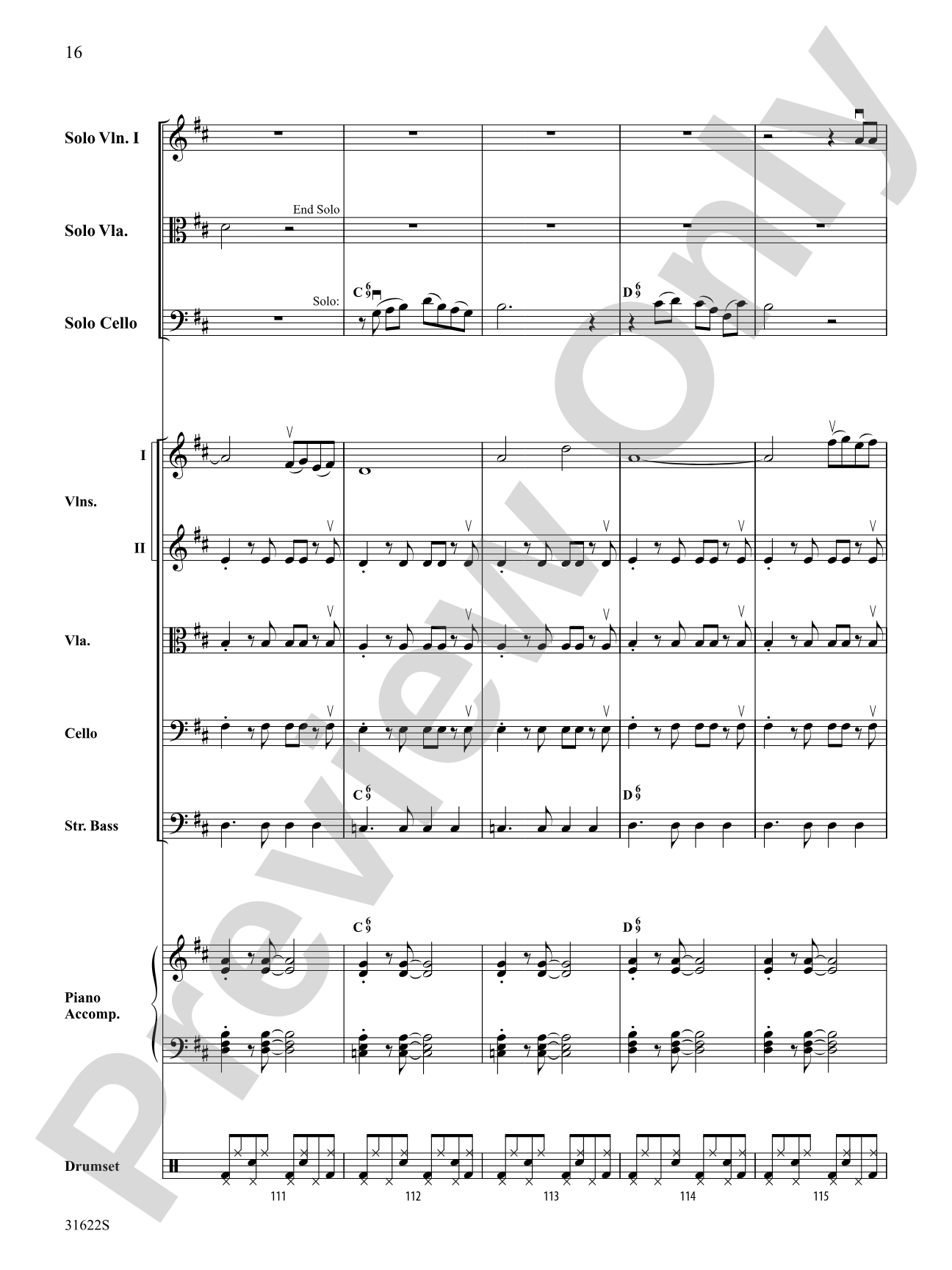 Bossa Azul: String Orchestra Conductor Score & Parts
