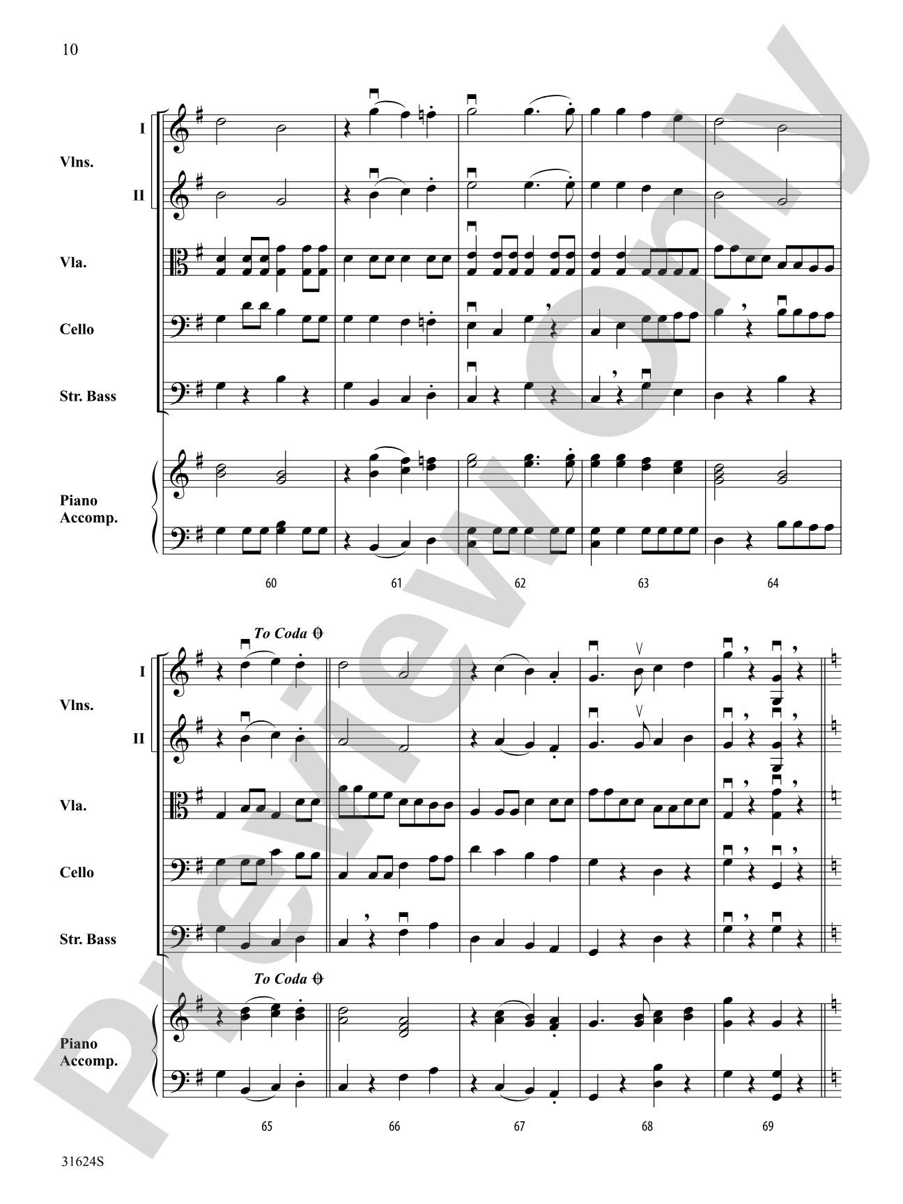 Fowl Fiddles: String Orchestra Conductor Score & Parts