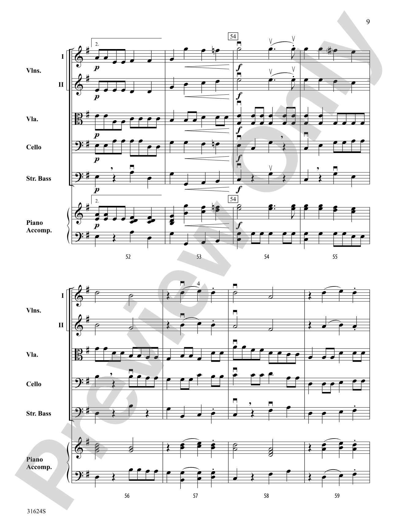 Fowl Fiddles: String Orchestra Conductor Score & Parts