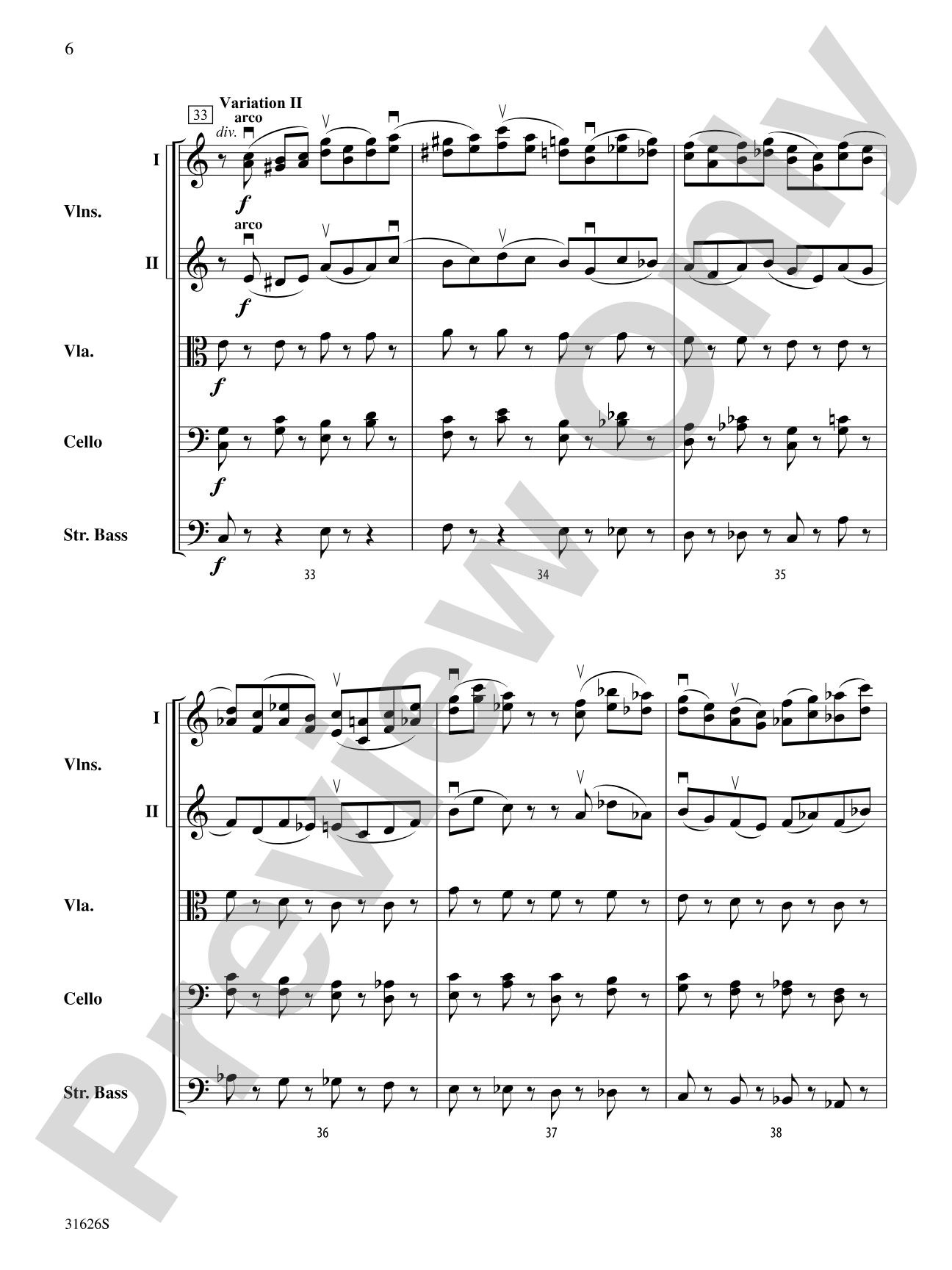 Variable Stars: String Orchestra Conductor Score & Parts