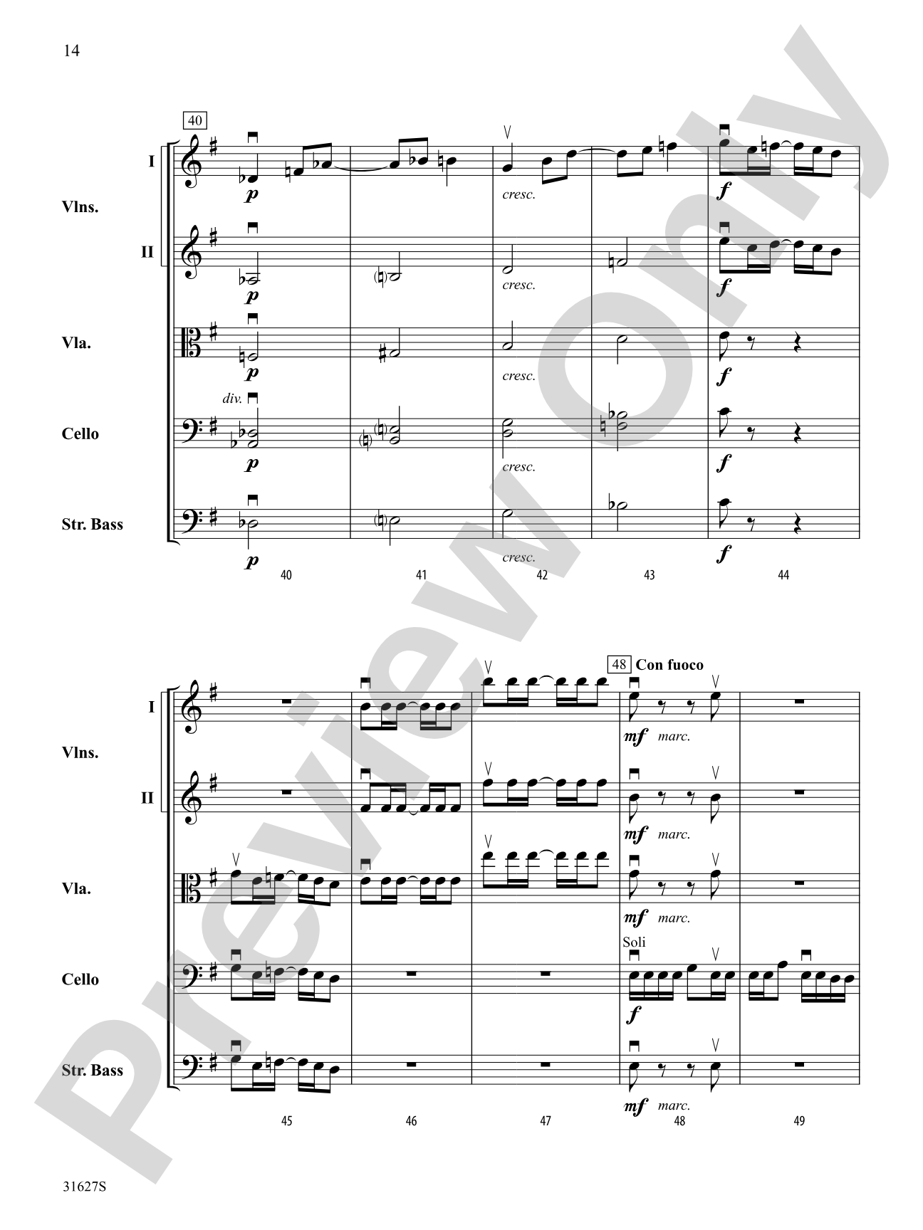 A Birch Bay Celebration: String Orchestra Conductor Score & Parts