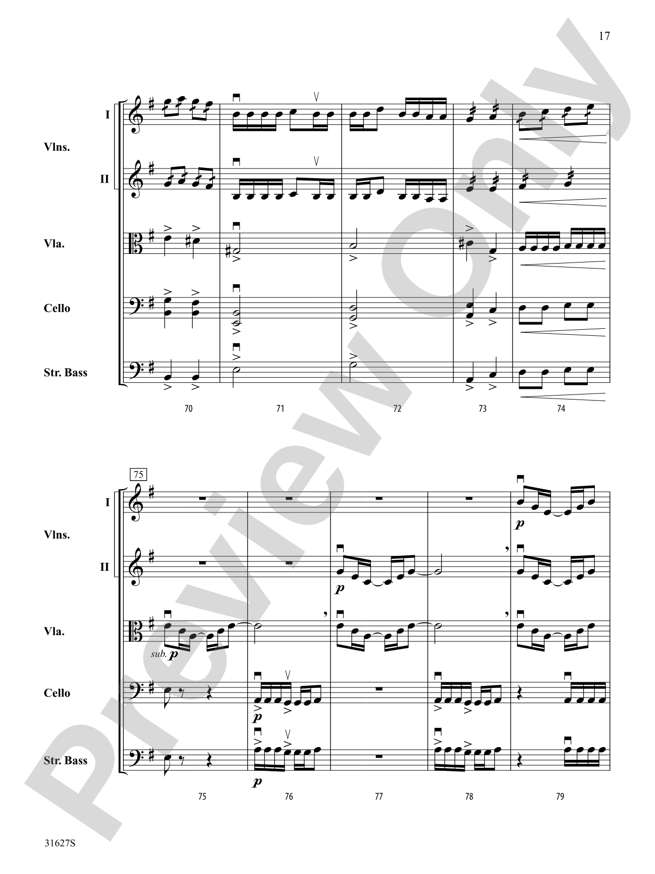 A Birch Bay Celebration: String Orchestra Conductor Score & Parts