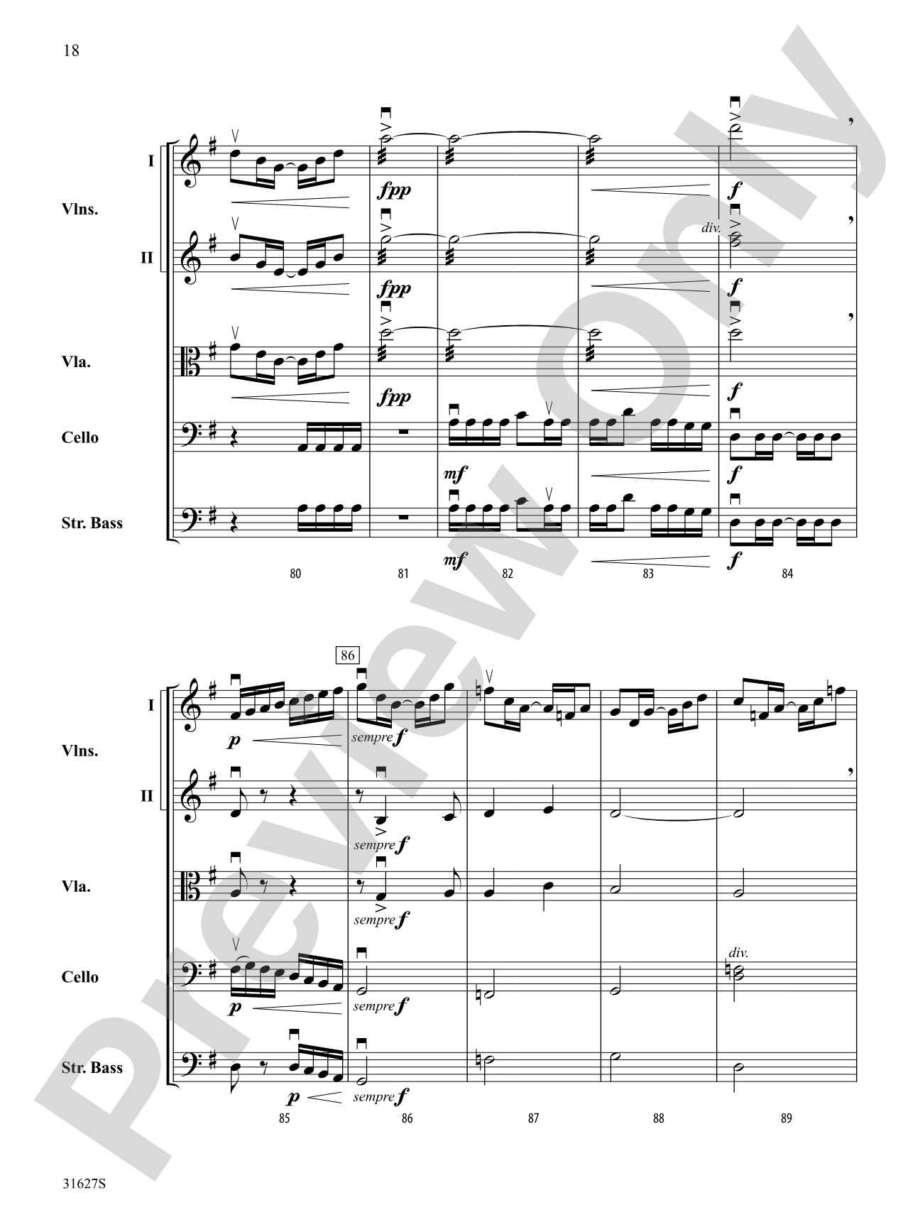 A Birch Bay Celebration: String Orchestra Conductor Score & Parts