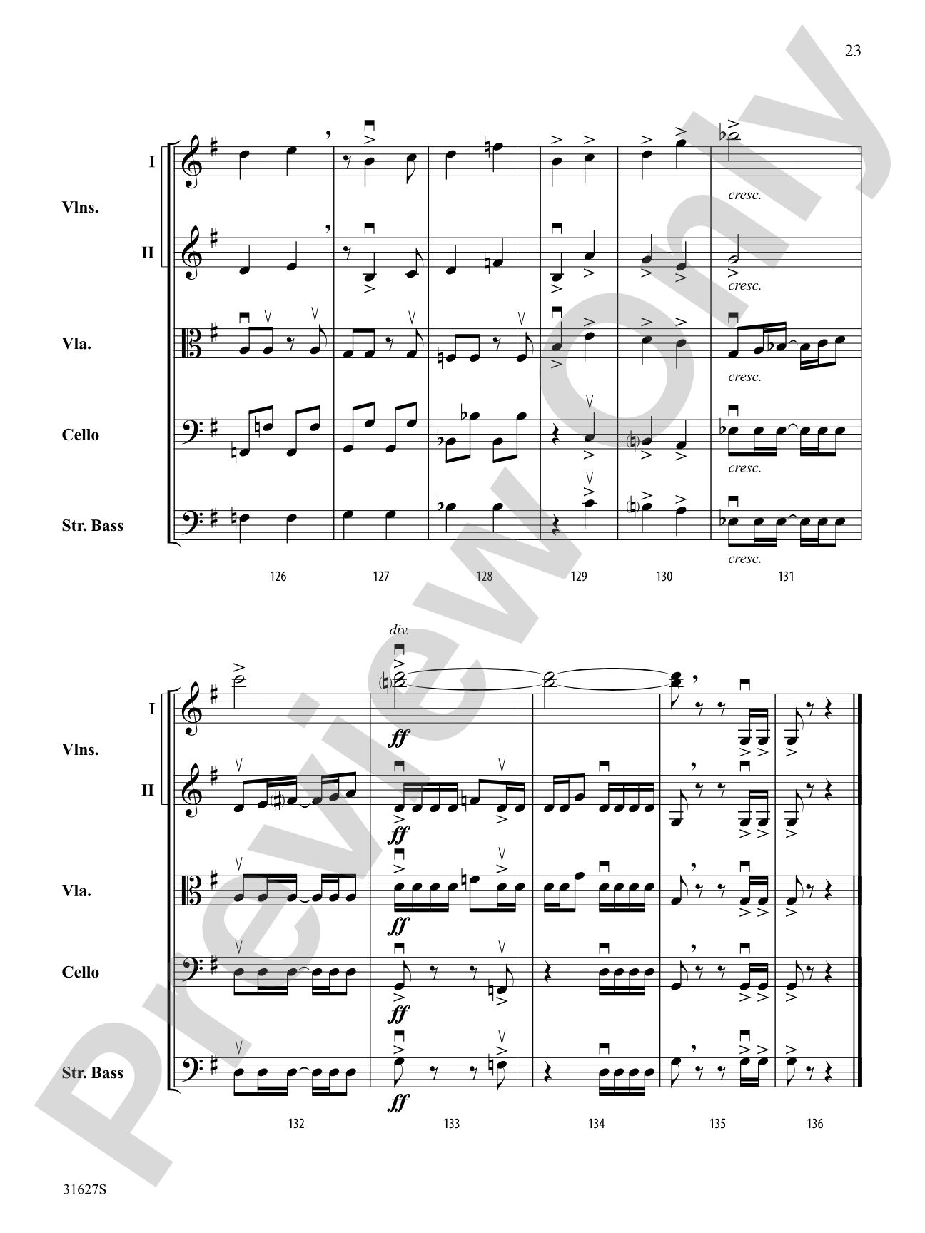 A Birch Bay Celebration: String Orchestra Conductor Score & Parts