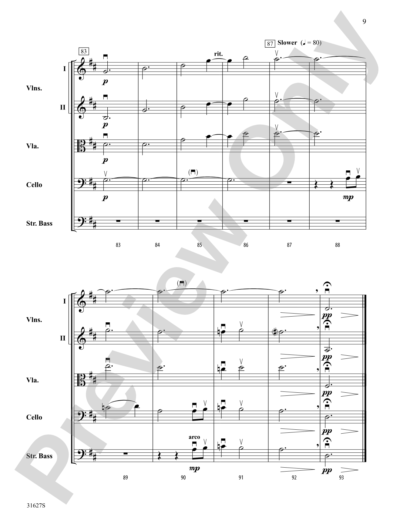 A Birch Bay Celebration: String Orchestra Conductor Score & Parts