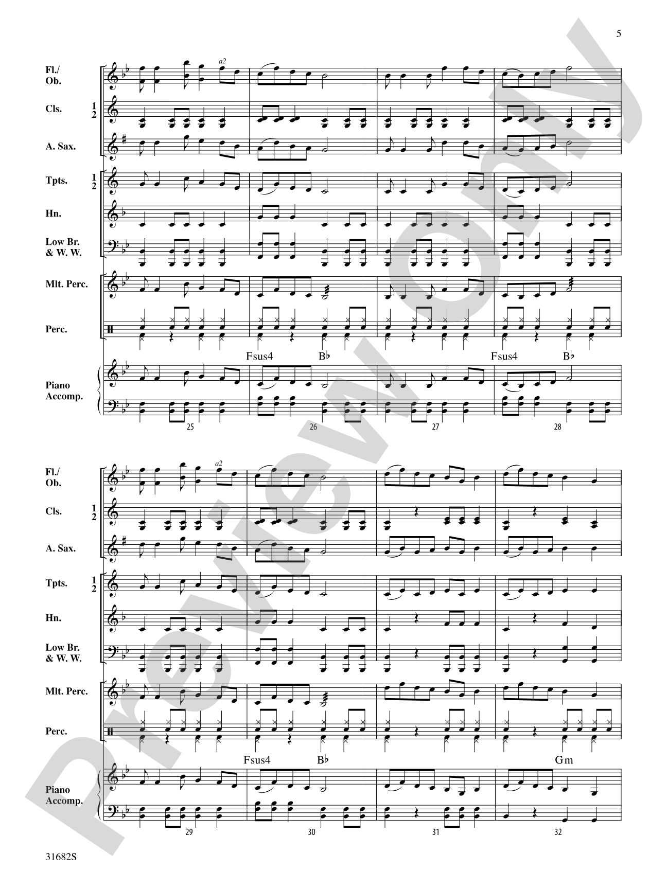 Two Chinese Folk Songs: Concert Band Conductor Score & Parts
