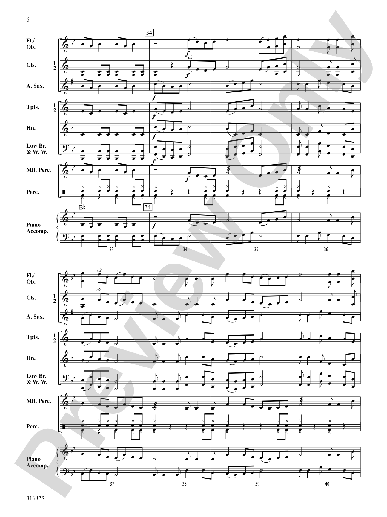 Two Chinese Folk Songs: Concert Band Conductor Score & Parts