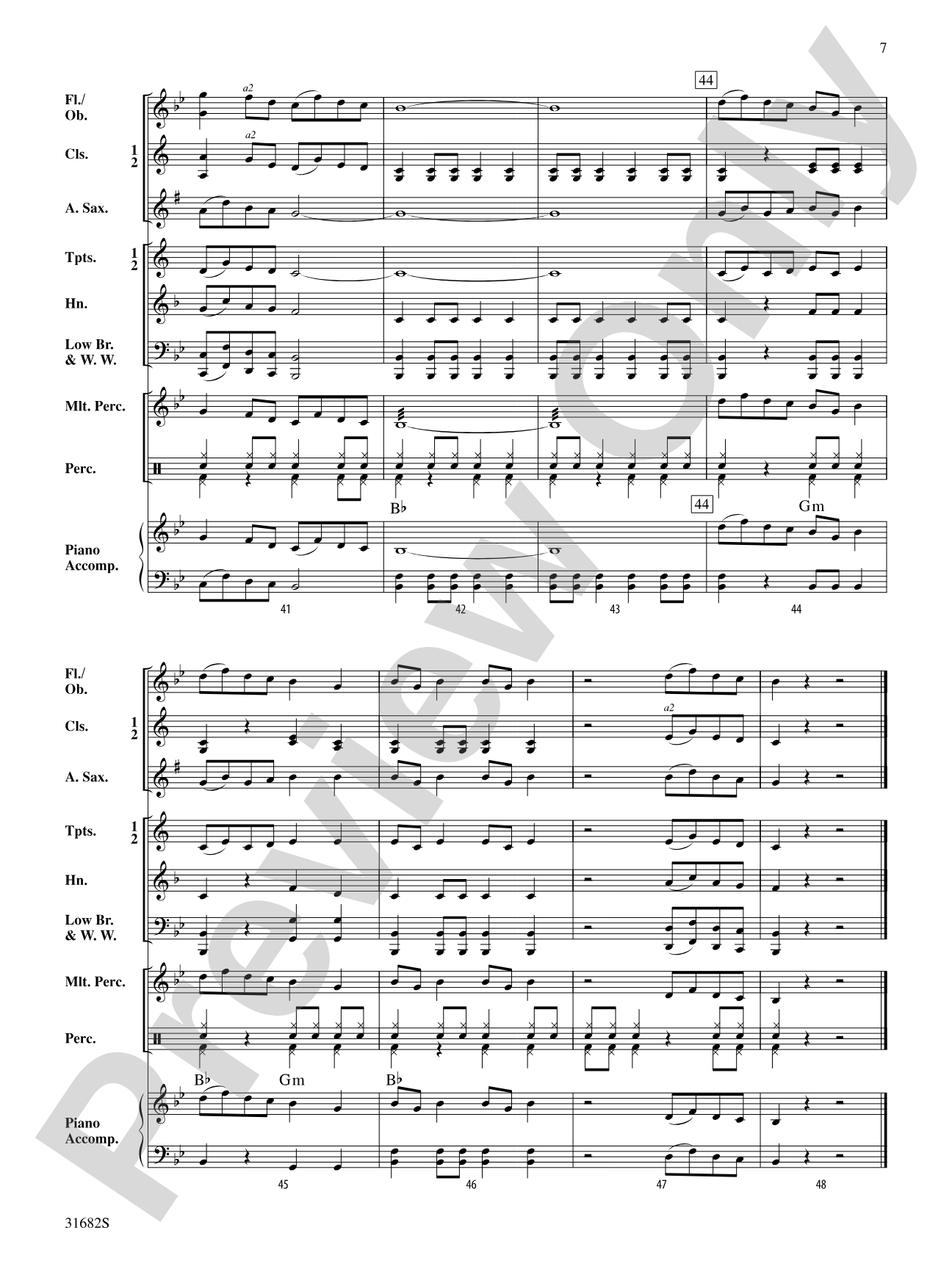 Two Chinese Folk Songs: Concert Band Conductor Score & Parts