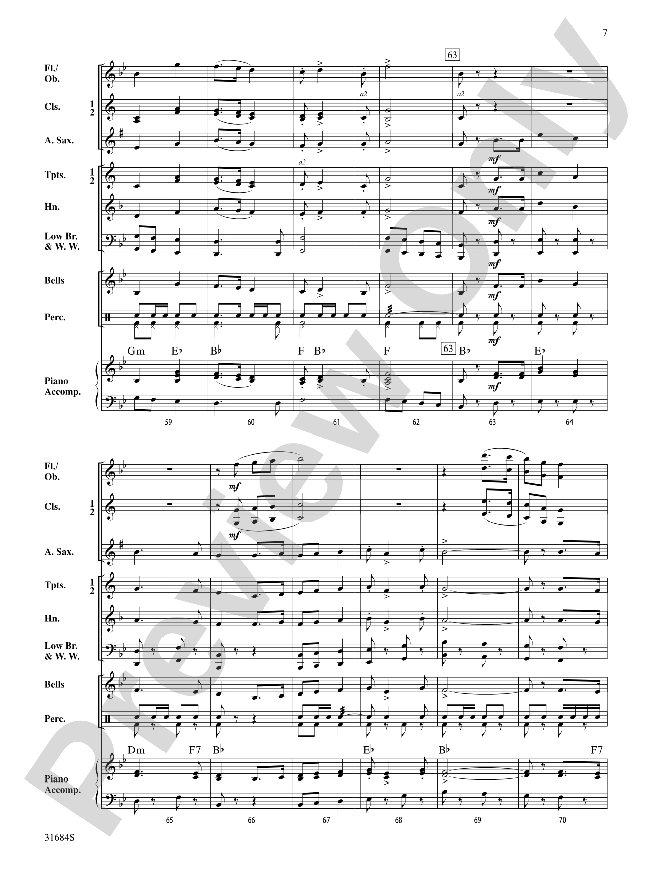 Seaway Festival March: Concert Band Conductor Score & Parts