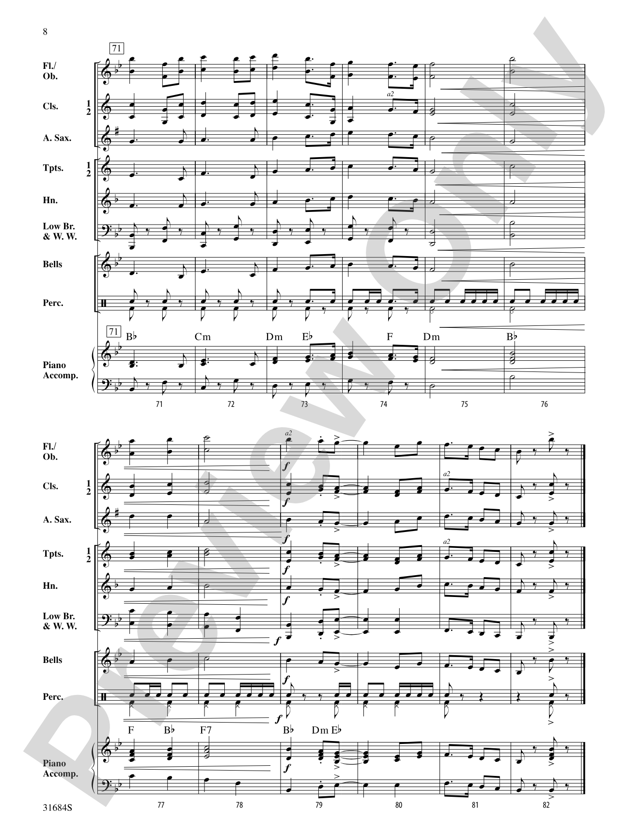 Seaway Festival March: Concert Band Conductor Score & Parts