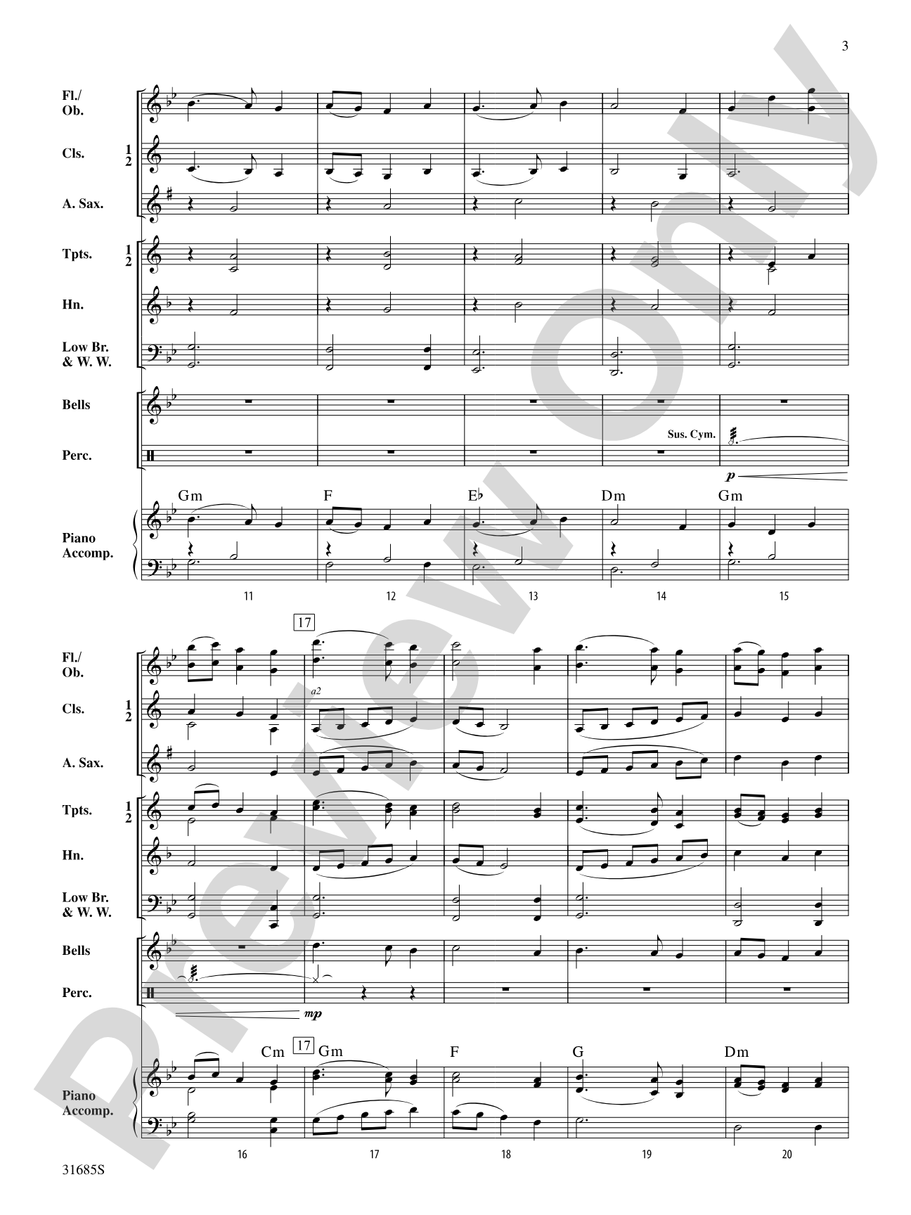Autumn Colors: Concert Band Conductor Score & Parts