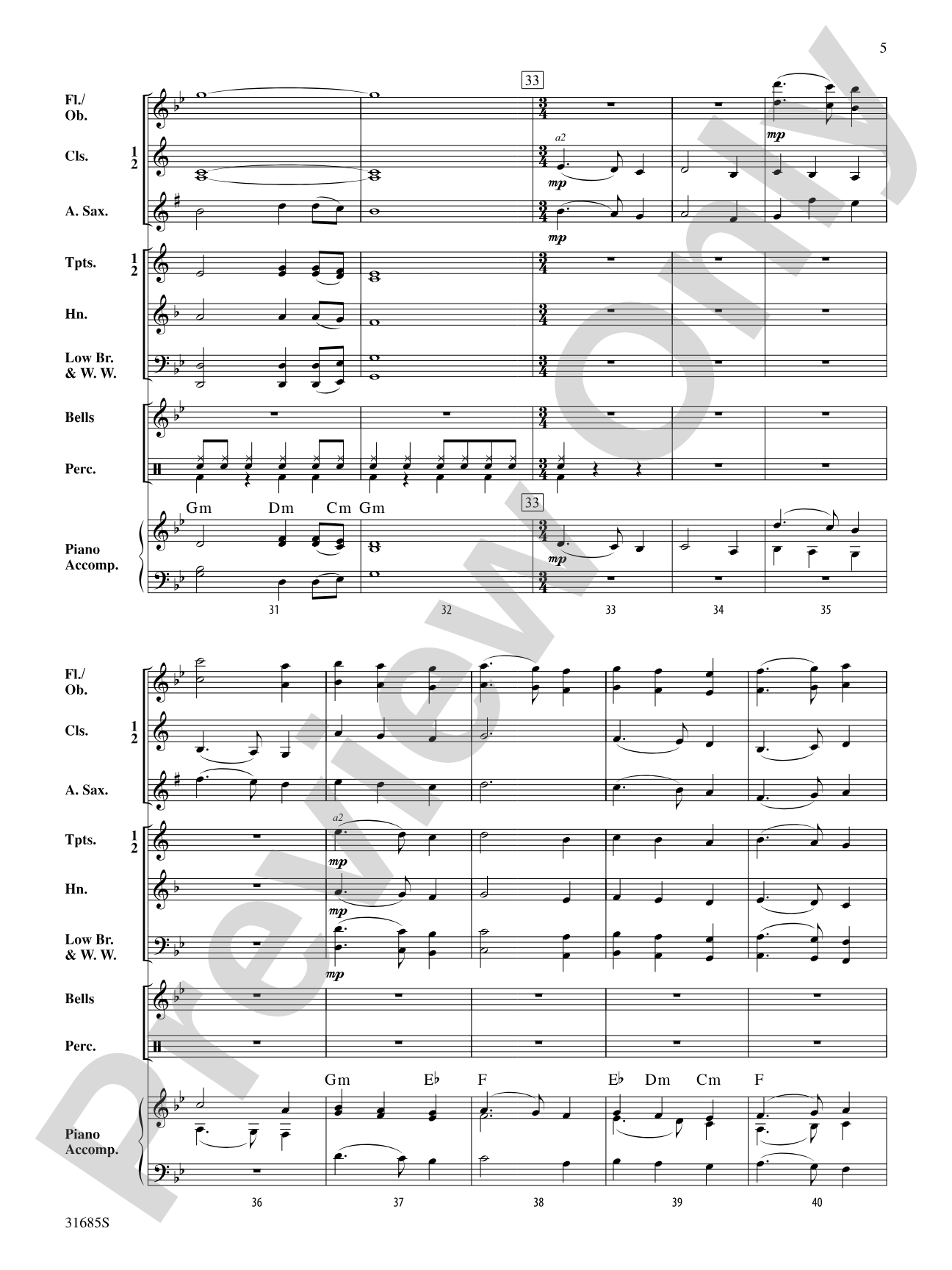 Autumn Colors: Concert Band Conductor Score & Parts
