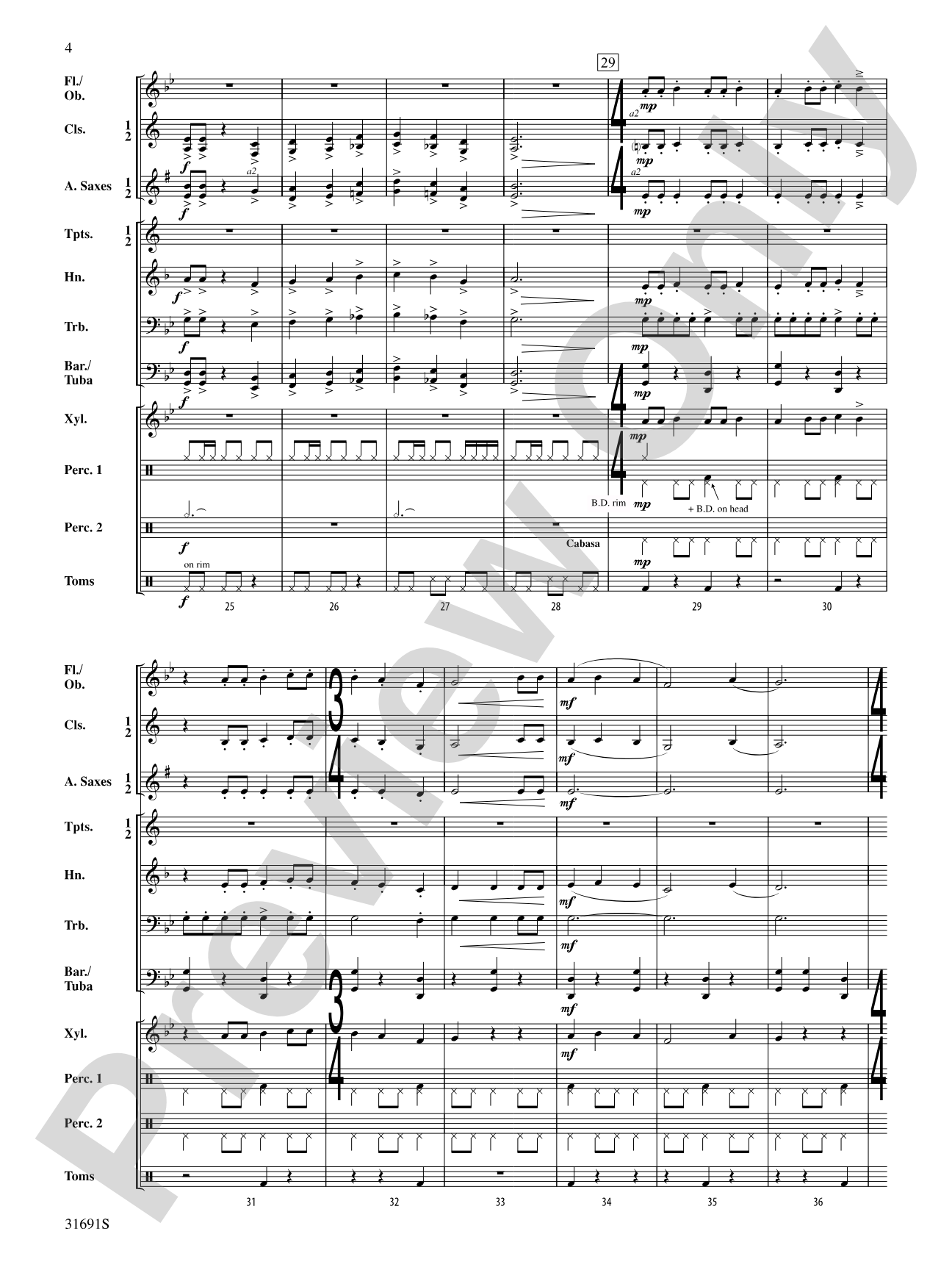 Warriors of Beijing: Concert Band Conductor Score & Parts