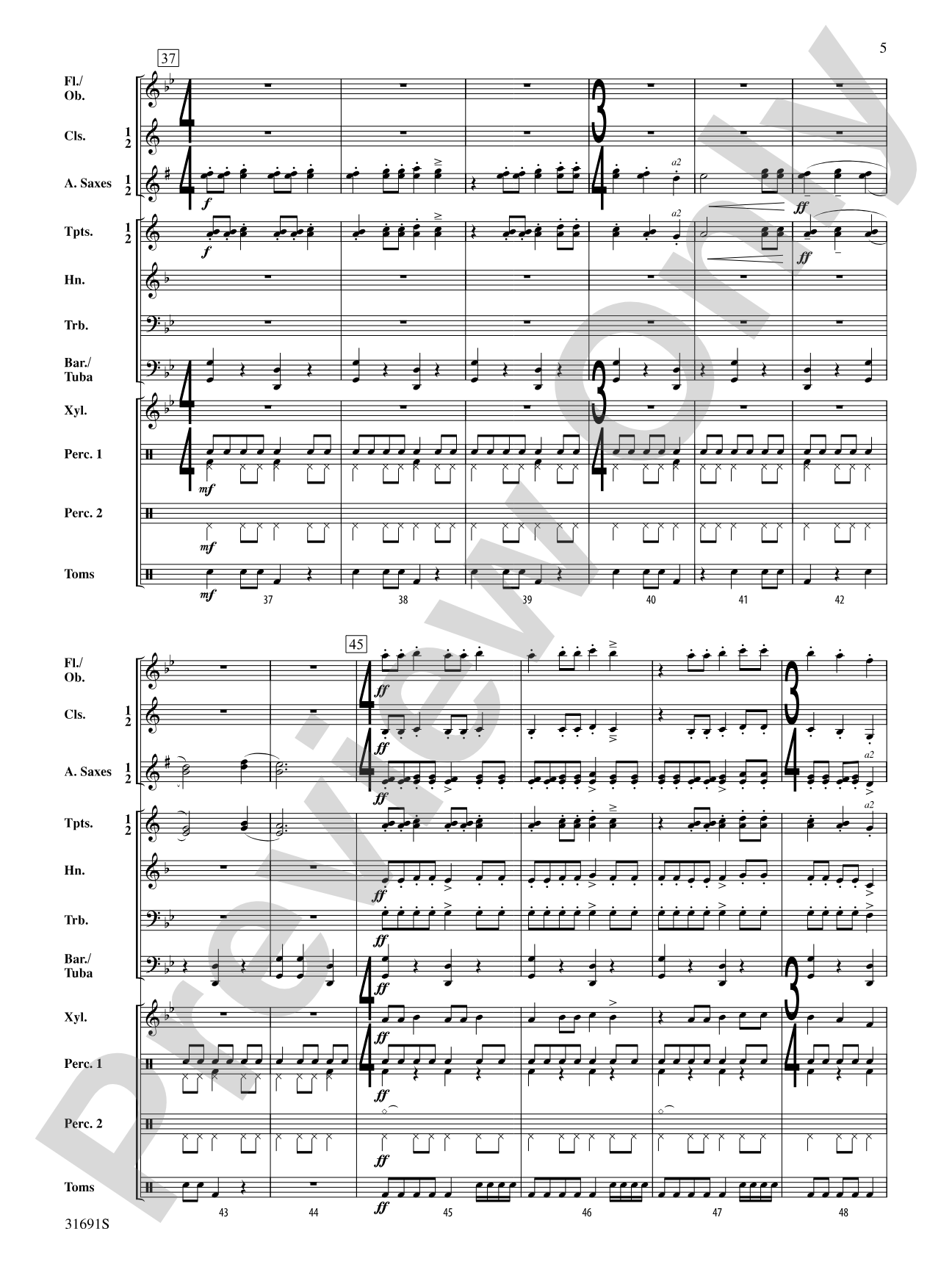 Warriors of Beijing: Concert Band Conductor Score & Parts
