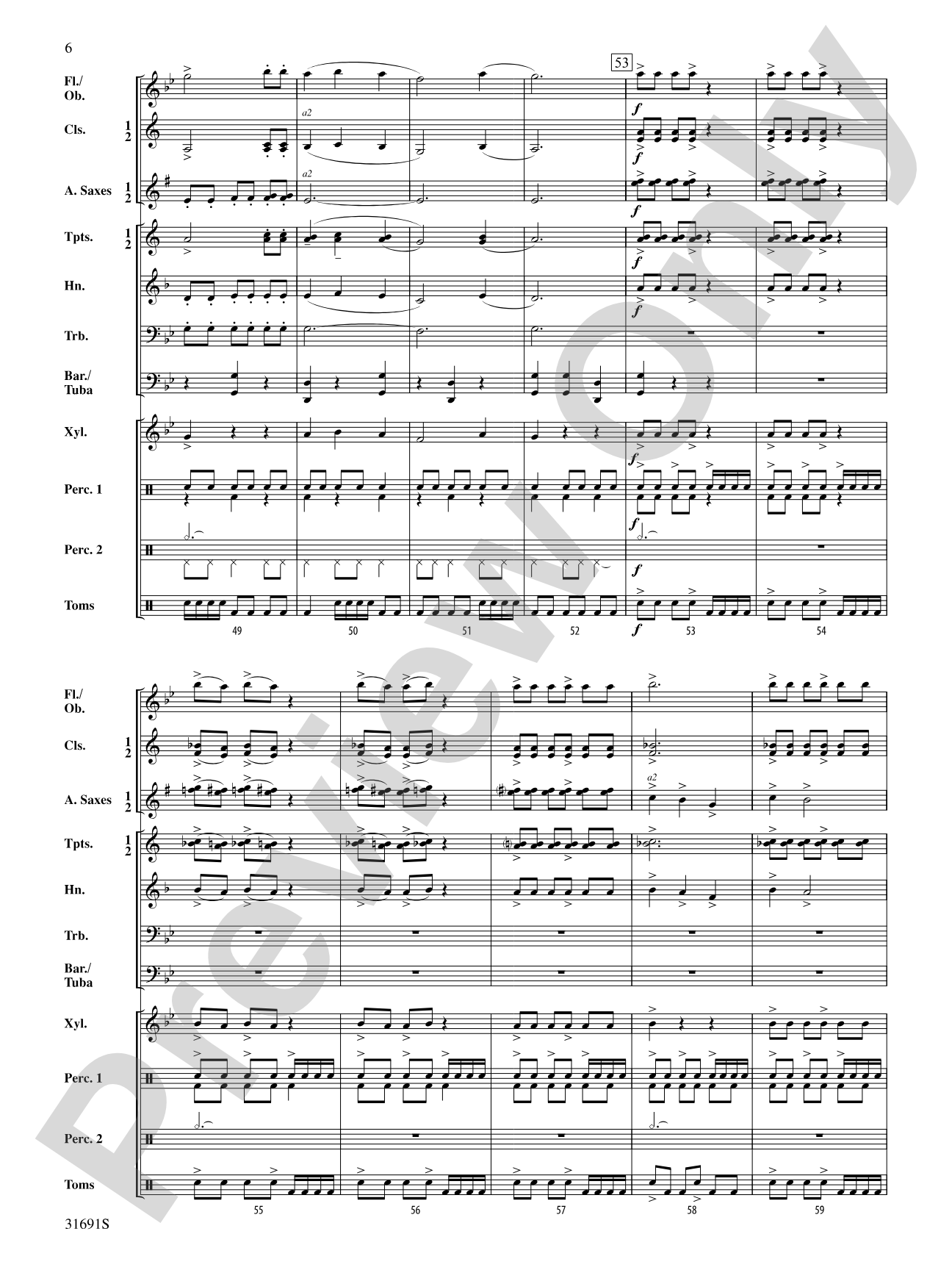 Warriors of Beijing: Concert Band Conductor Score & Parts
