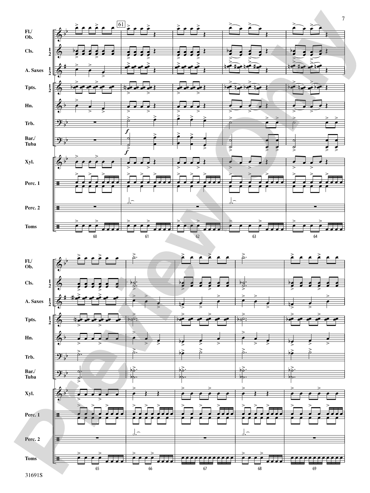 Warriors of Beijing: Concert Band Conductor Score & Parts