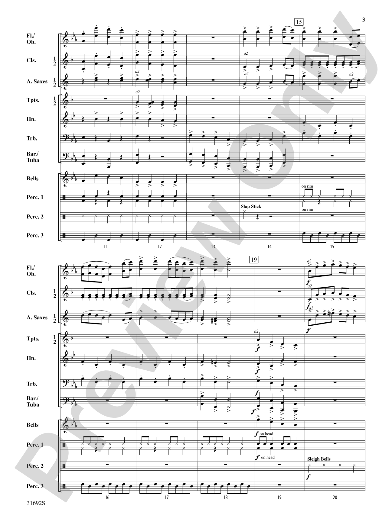 Santa Goes Wild West: Concert Band Conductor Score & Parts