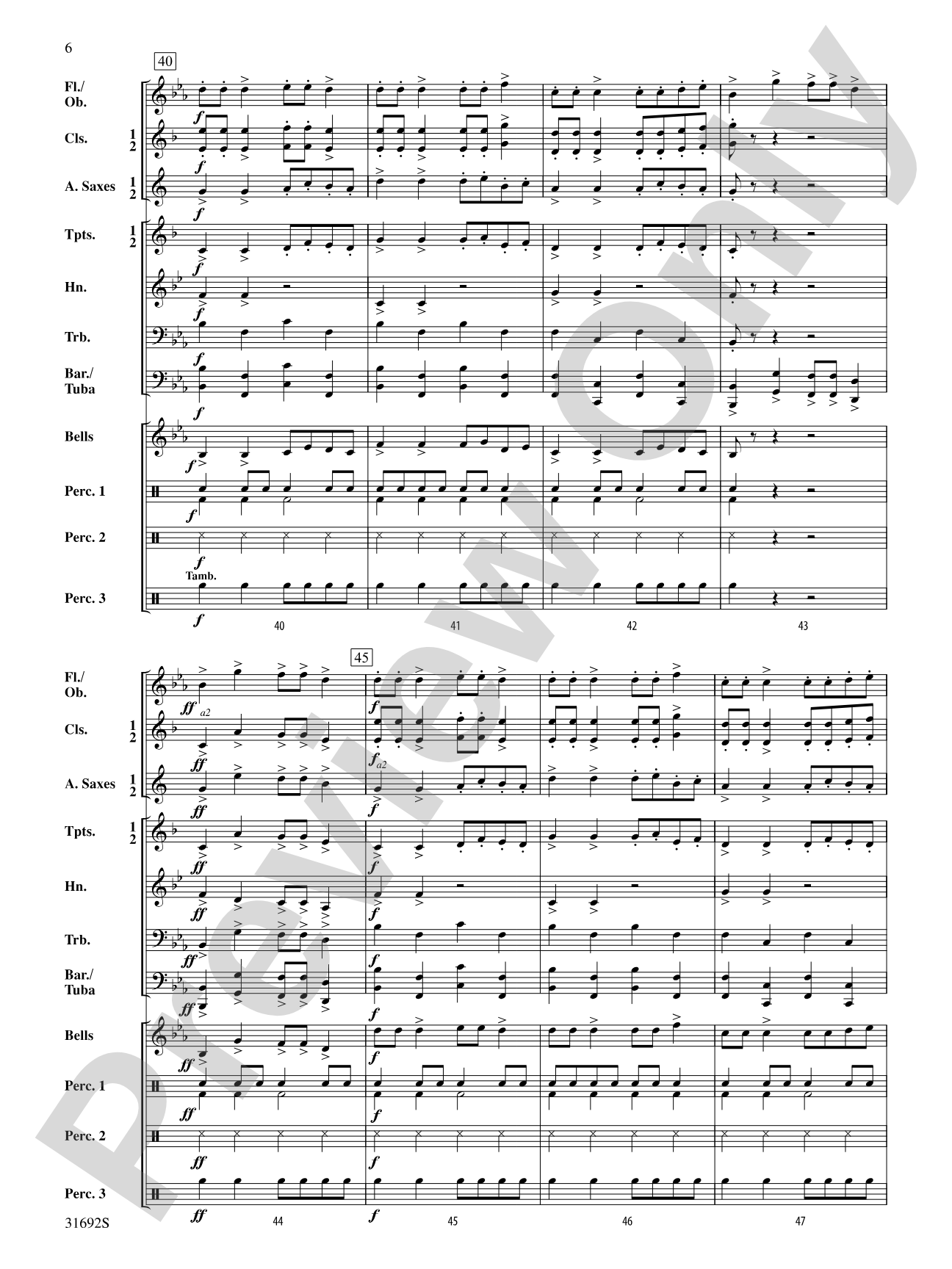 Santa Goes Wild West: Concert Band Conductor Score & Parts