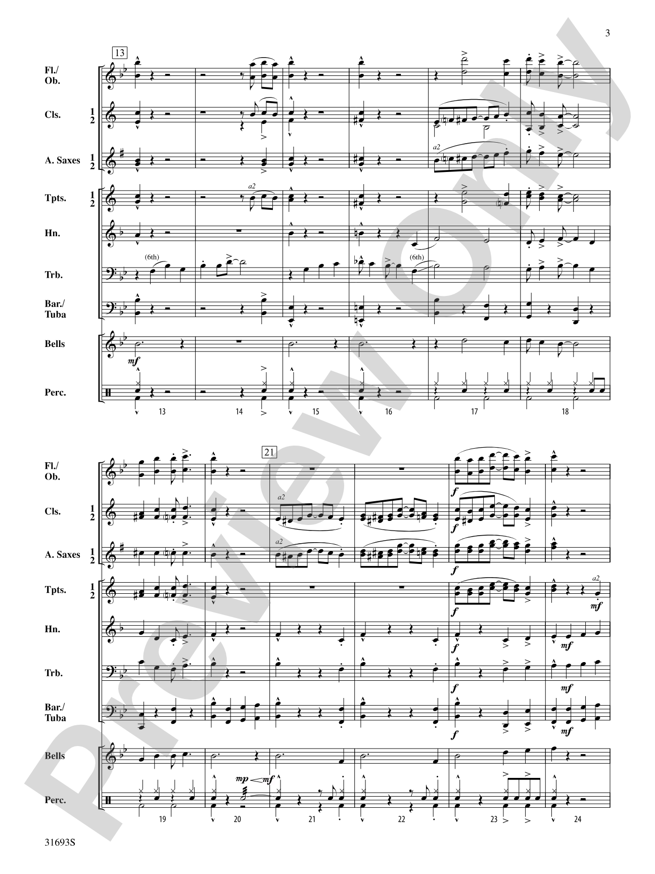 Moore Street Rag: Concert Band Conductor Score & Parts
