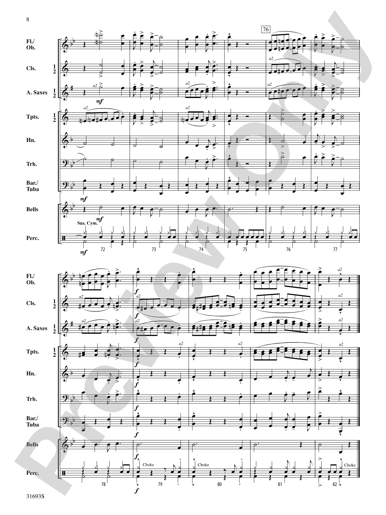 Moore Street Rag: Concert Band Conductor Score & Parts