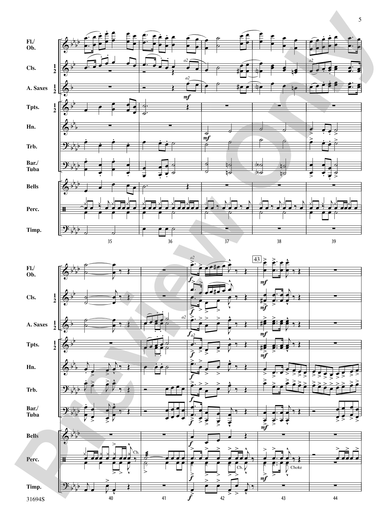 Sunridge March: Concert Band Conductor Score & Parts