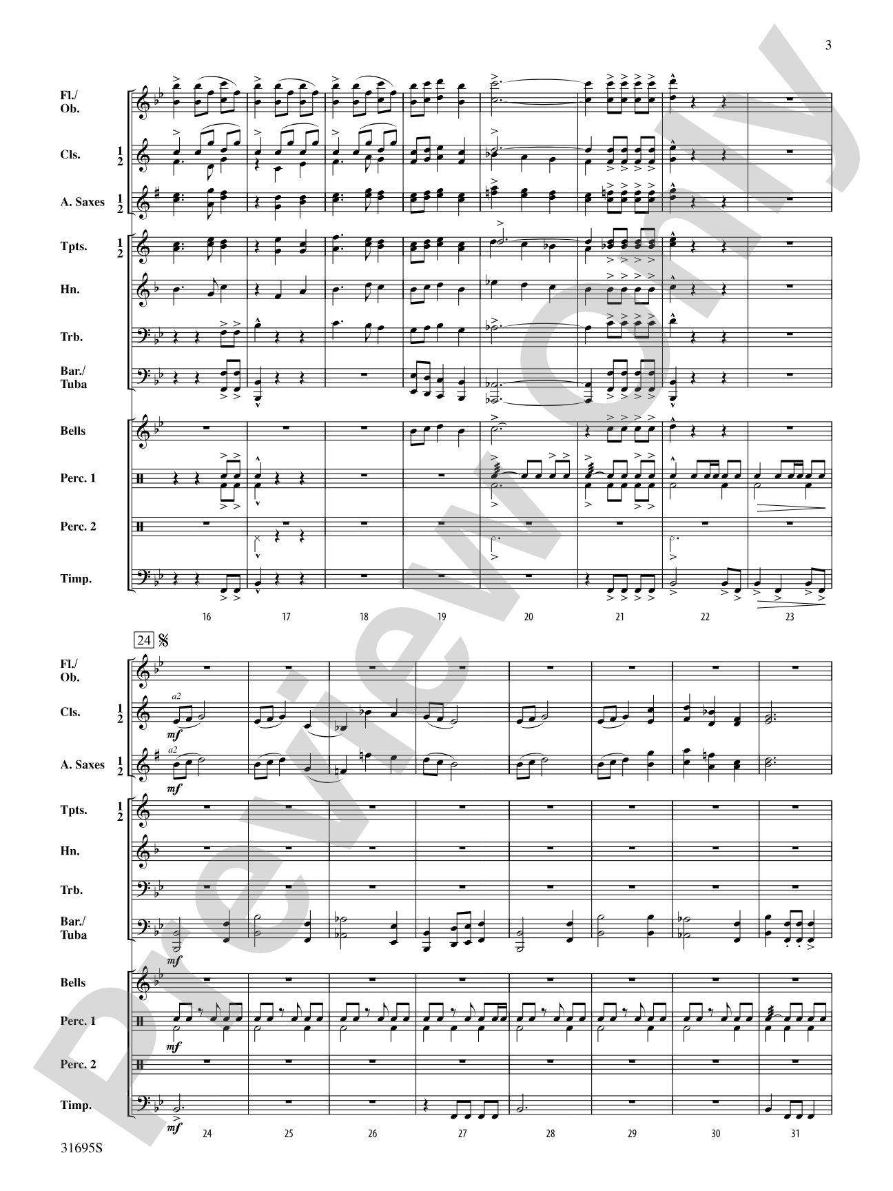 Willow Creek Festival: Concert Band Conductor Score & Parts