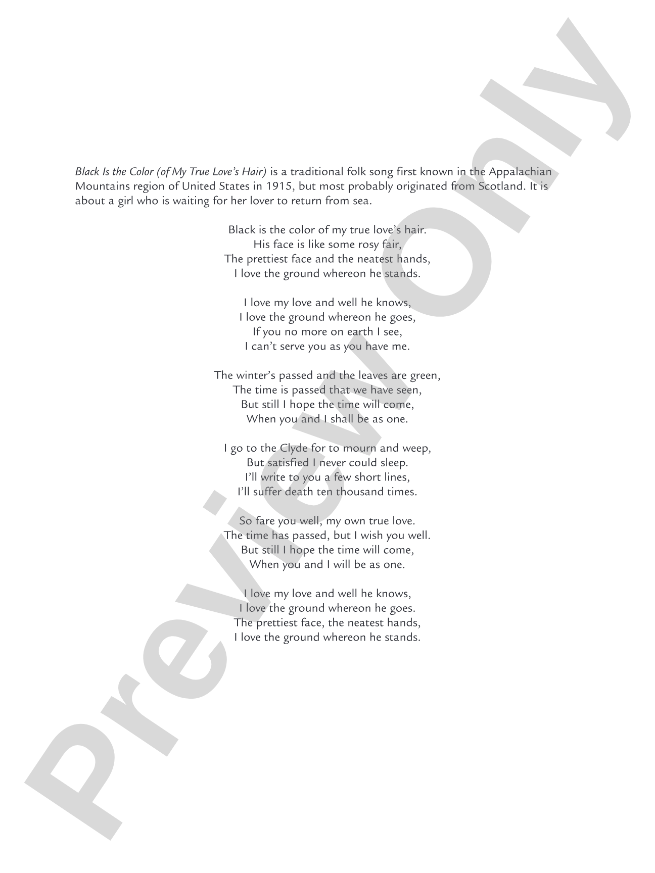 Black Is the Color...: Concert Band Conductor Score & Parts