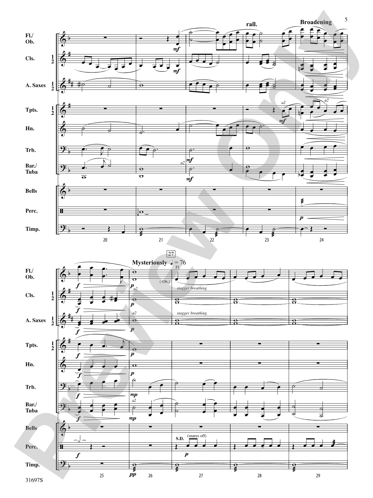 Black Is the Color...: Concert Band Conductor Score & Parts