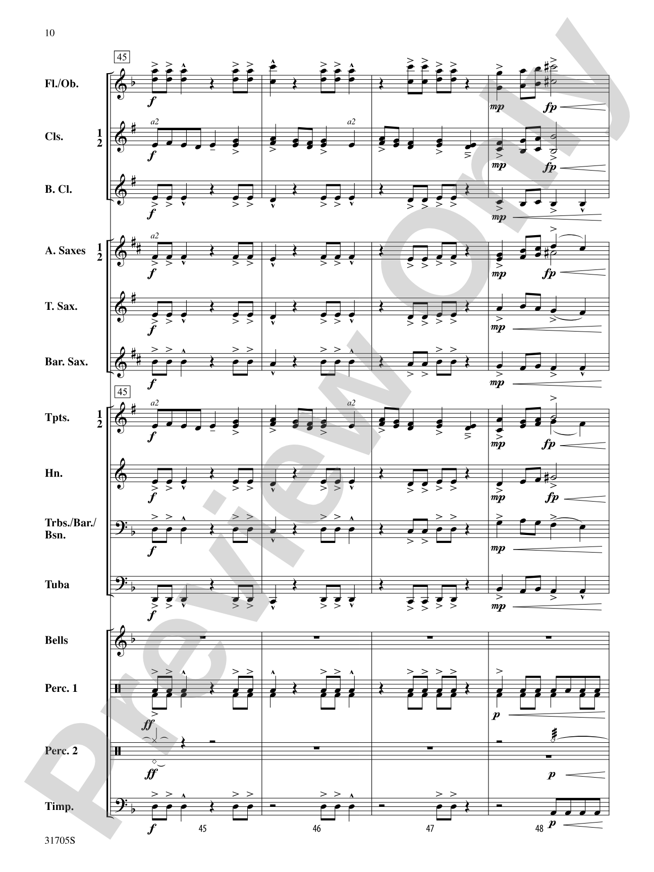 Heroic Legend: Concert Band Conductor Score & Parts