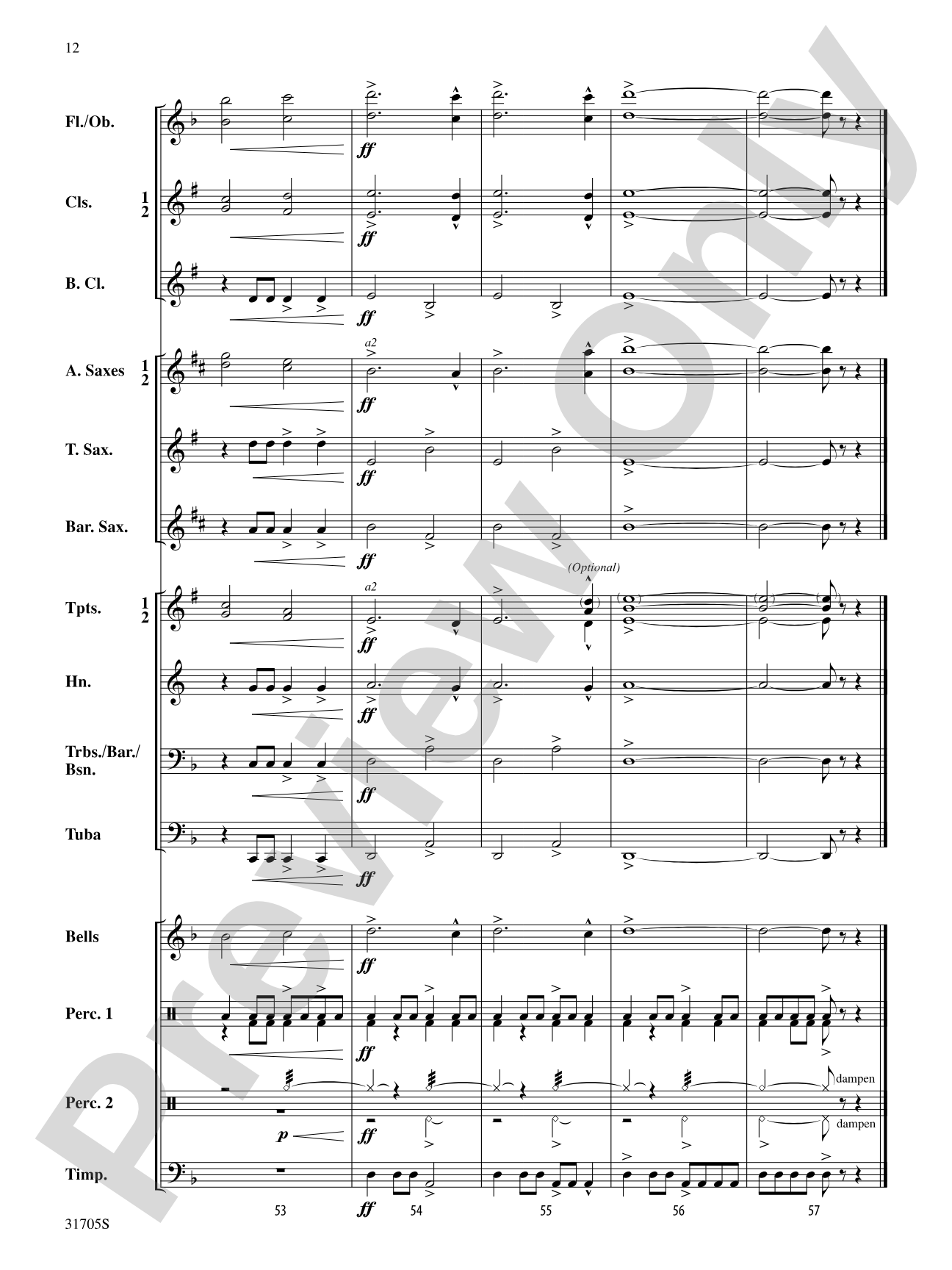 Heroic Legend: Concert Band Conductor Score & Parts
