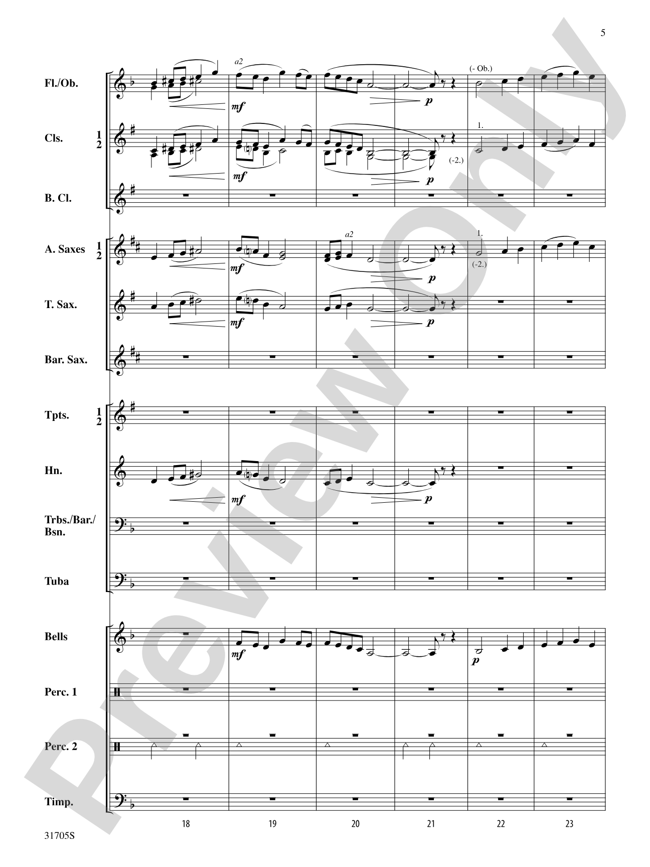 Heroic Legend: Concert Band Conductor Score & Parts
