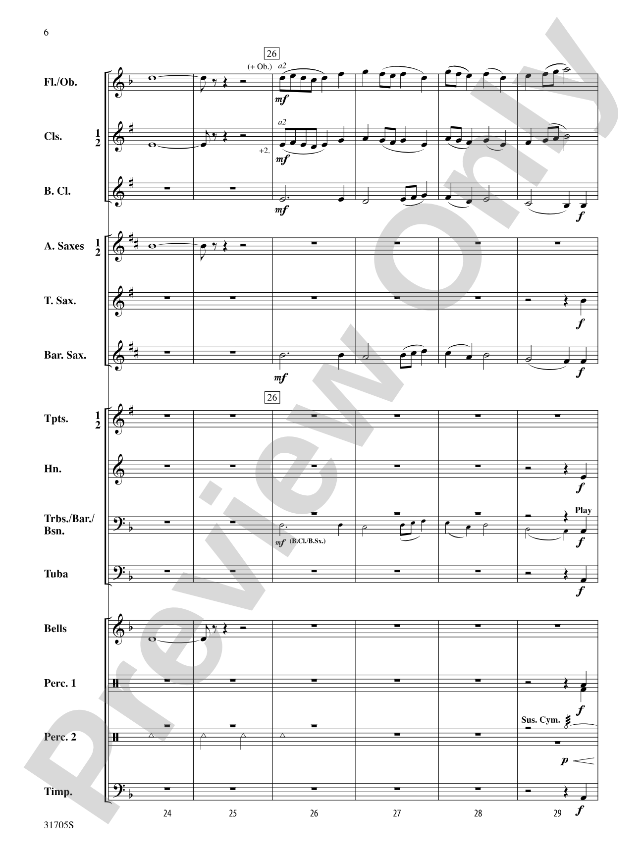Heroic Legend: Concert Band Conductor Score & Parts
