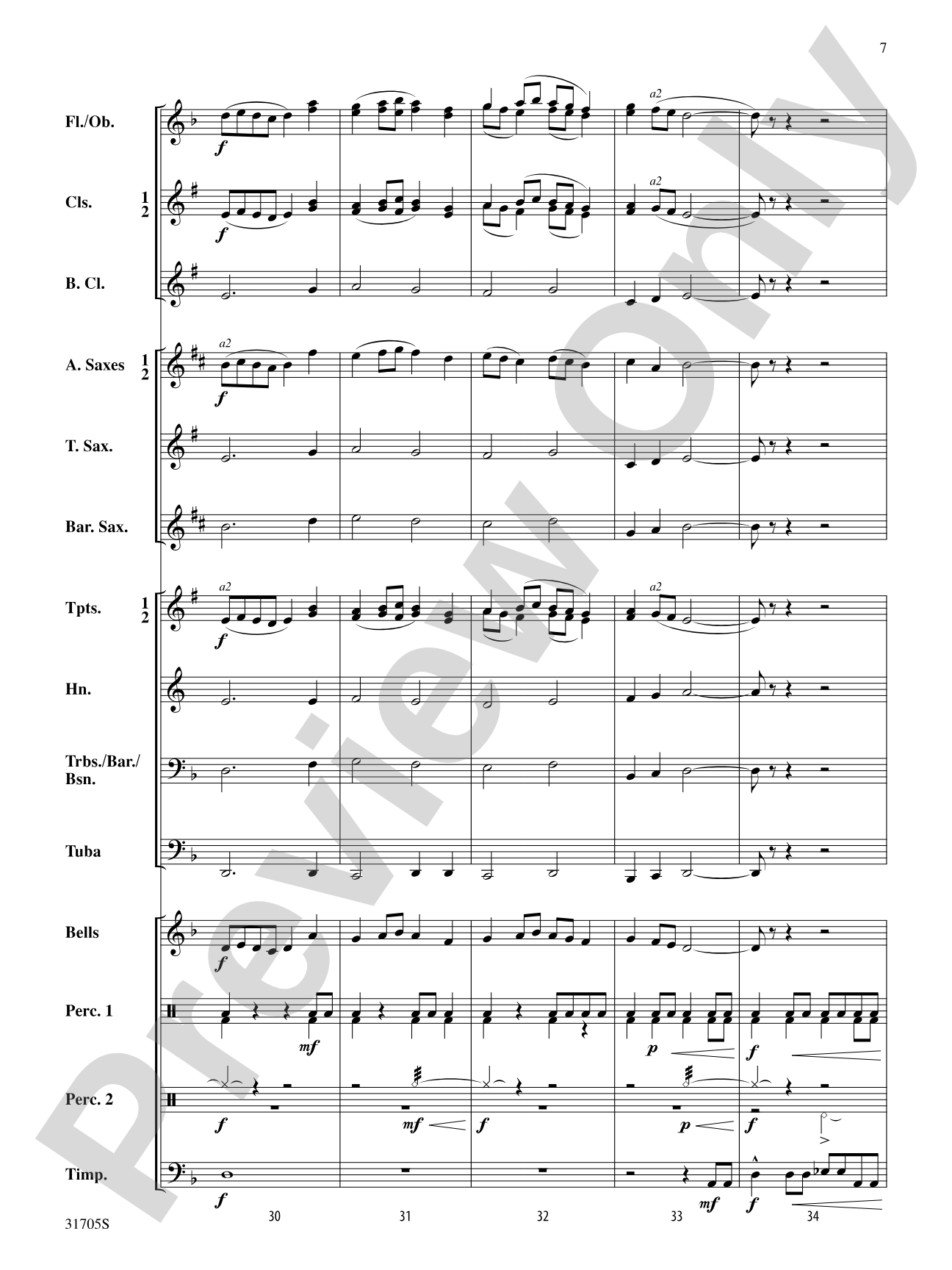 Heroic Legend: Concert Band Conductor Score & Parts