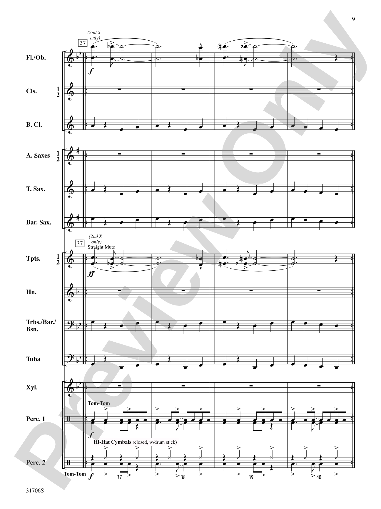 Jazz Band Jubilee: Concert Band Conductor Score & Parts