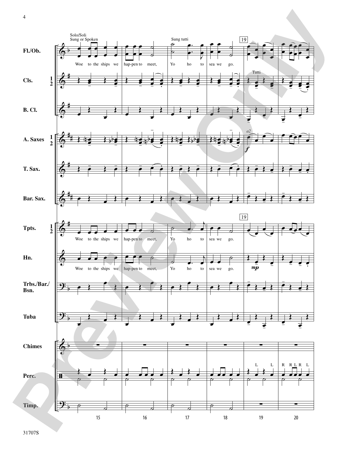 Treasure of the Pirate King: Concert Band Conductor Score & Parts