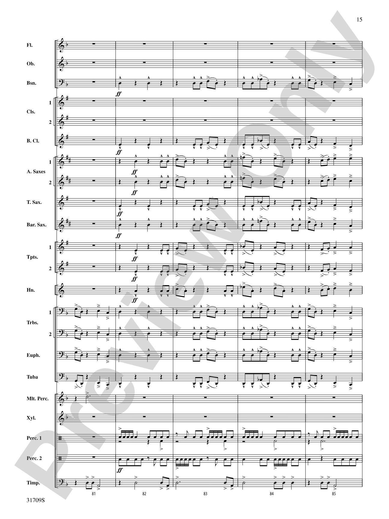 Rampage!: Concert Band Conductor Score & Parts