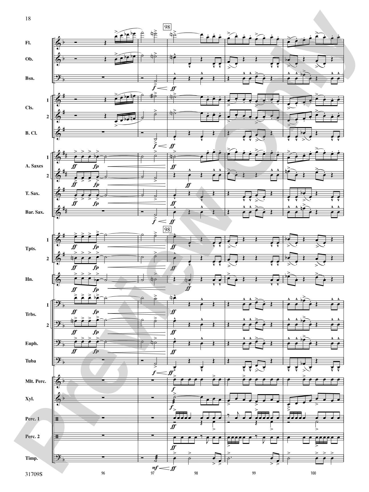 Rampage!: Concert Band Conductor Score & Parts
