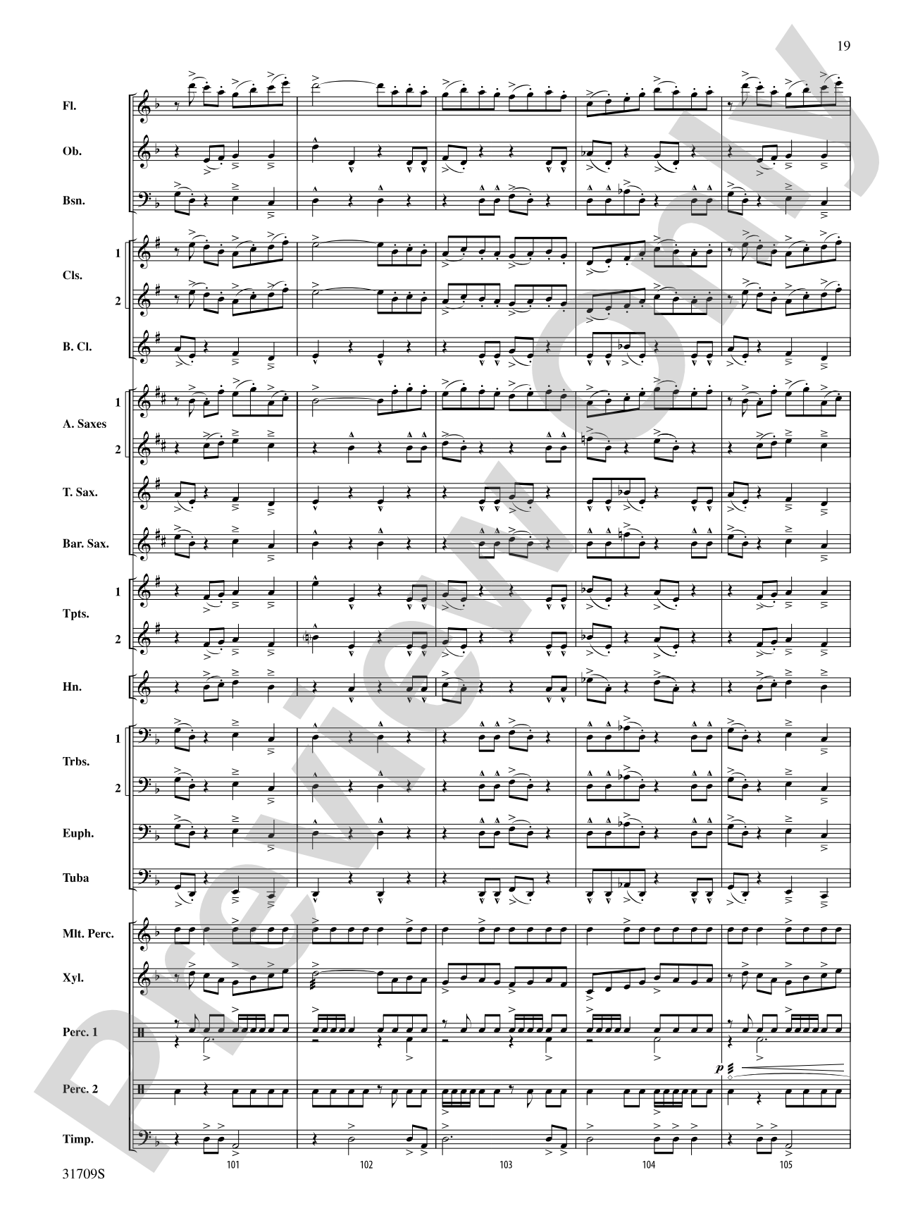 Rampage!: Concert Band Conductor Score & Parts