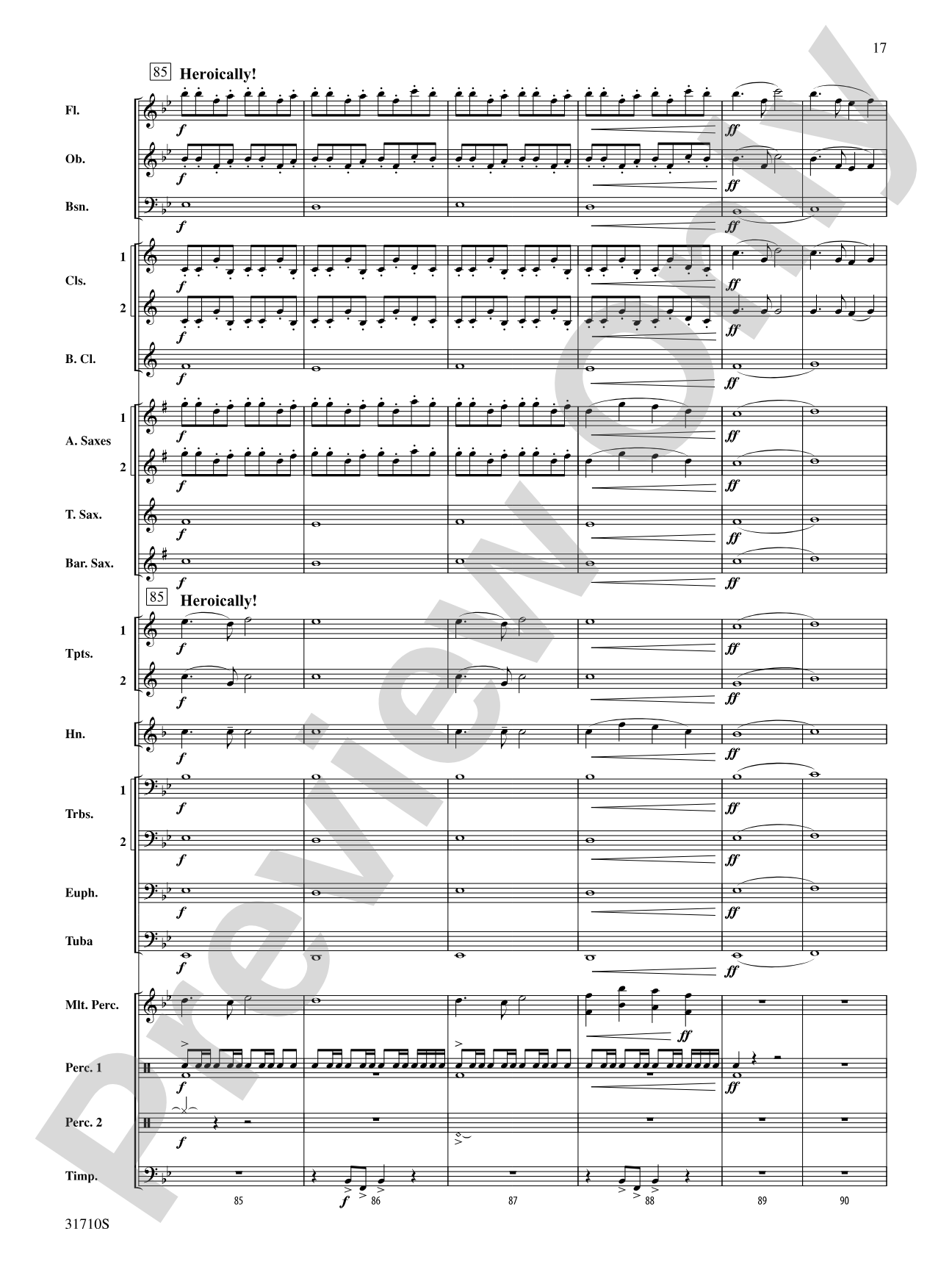 Triumphs!: Concert Band Conductor Score & Parts