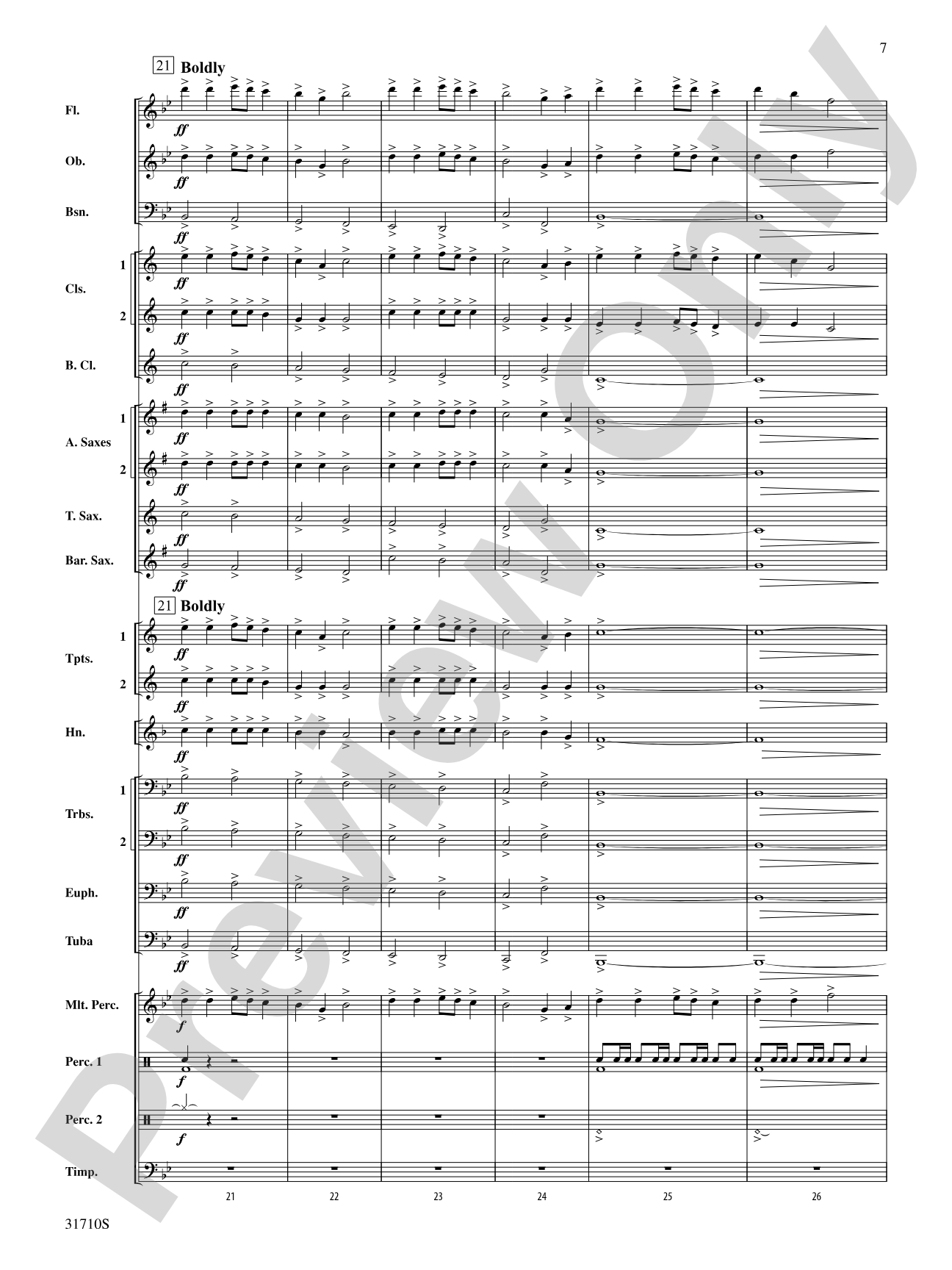 Triumphs!: Concert Band Conductor Score & Parts