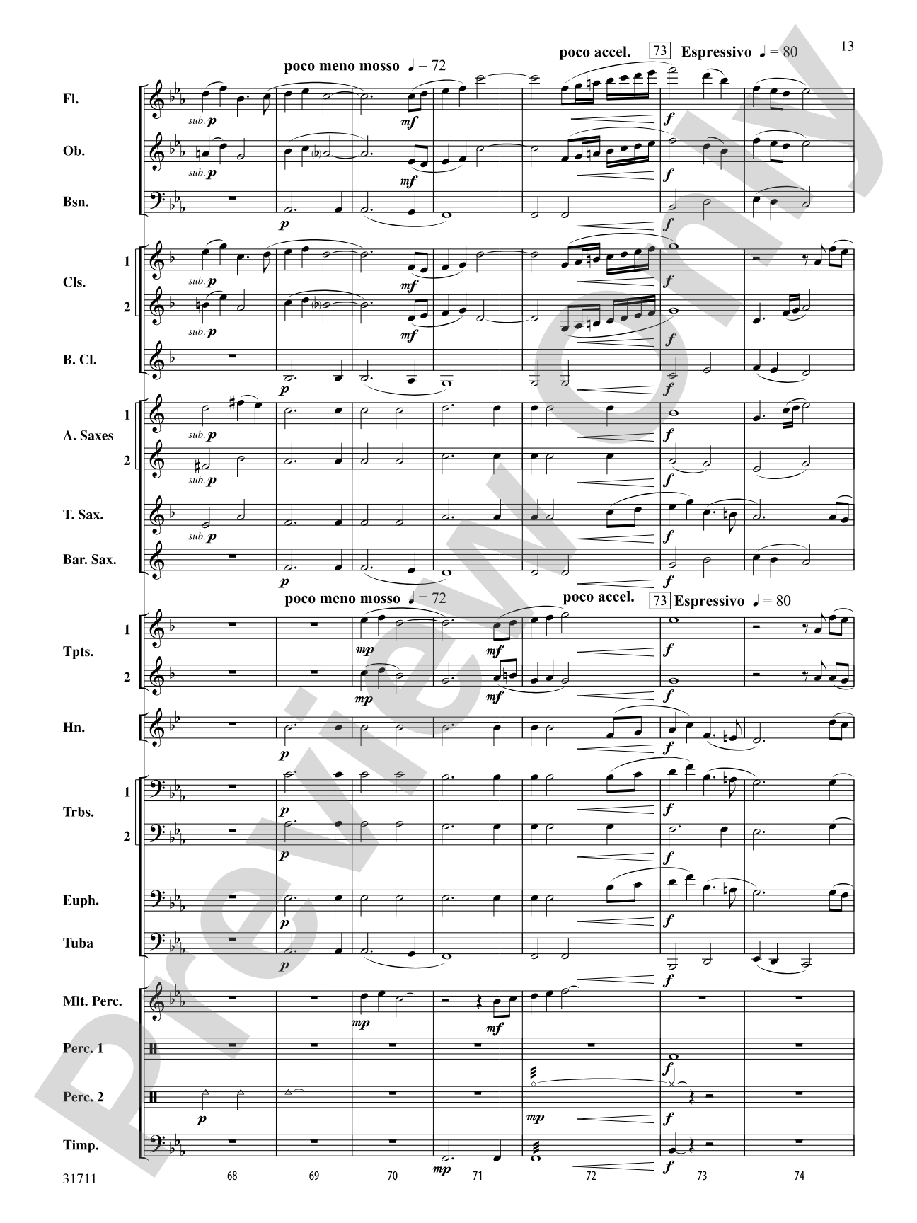 Celebration and Song: Concert Band Conductor Score & Parts