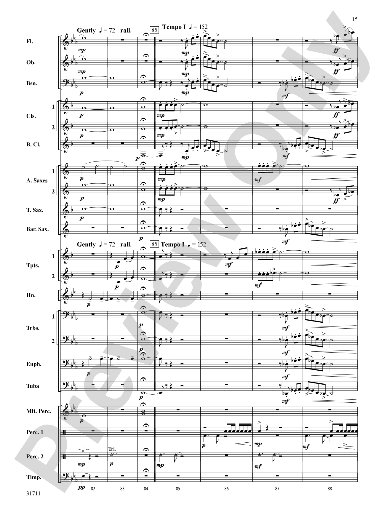 Celebration and Song: Concert Band Conductor Score & Parts