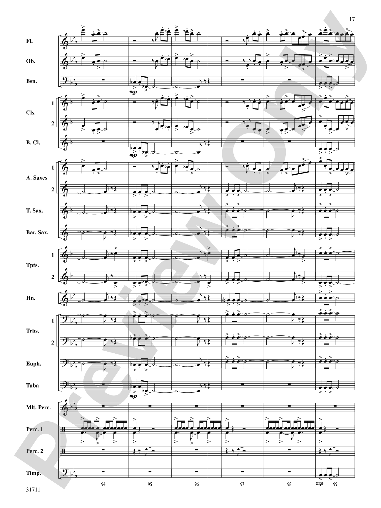 Celebration and Song: Concert Band Conductor Score & Parts