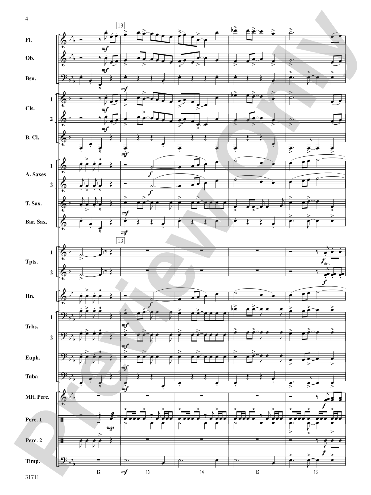 Celebration and Song: Concert Band Conductor Score & Parts