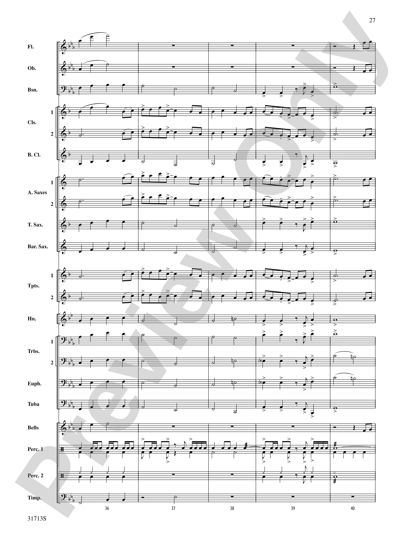 A Jamestown Trilogy: Concert Band Conductor Score & Parts
