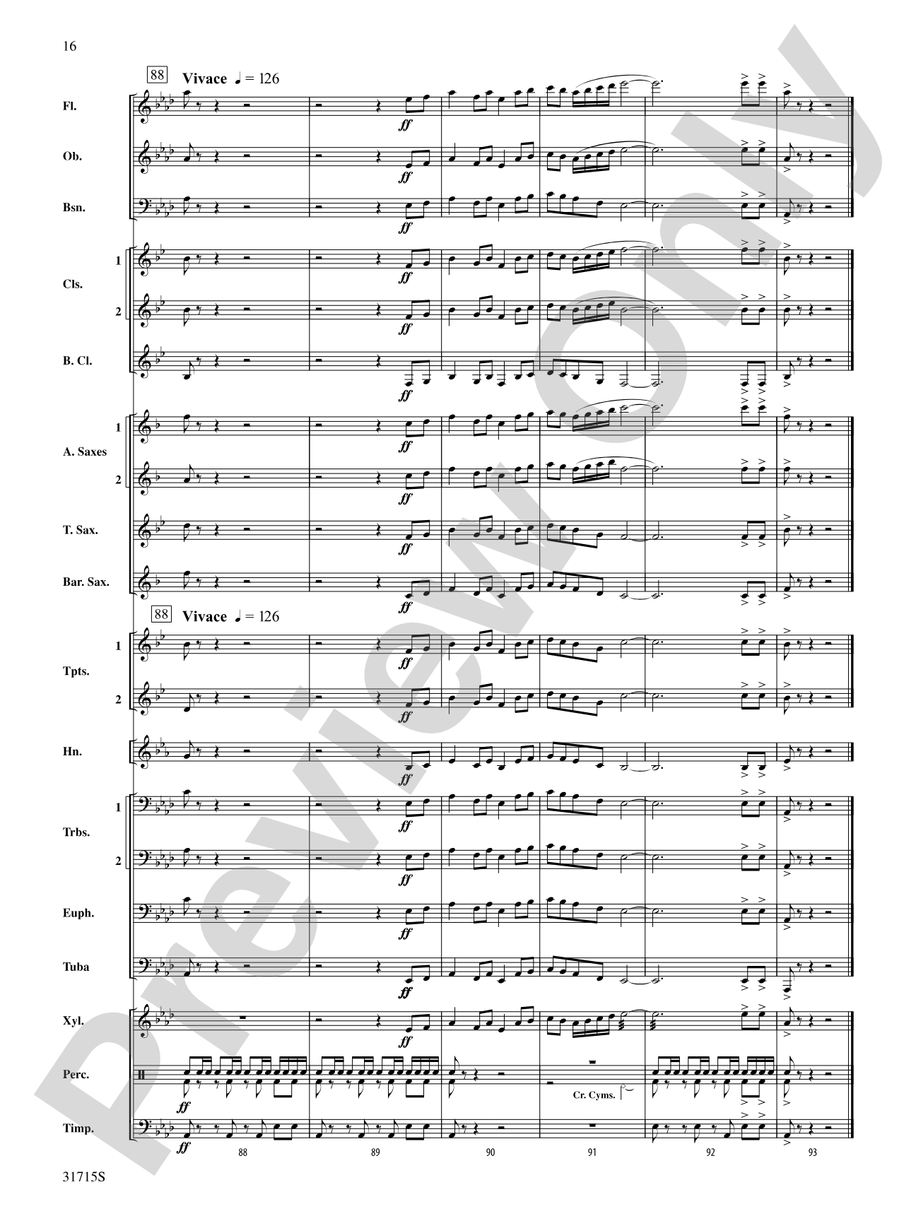 Early American Hymn Song: Concert Band Conductor Score & Parts